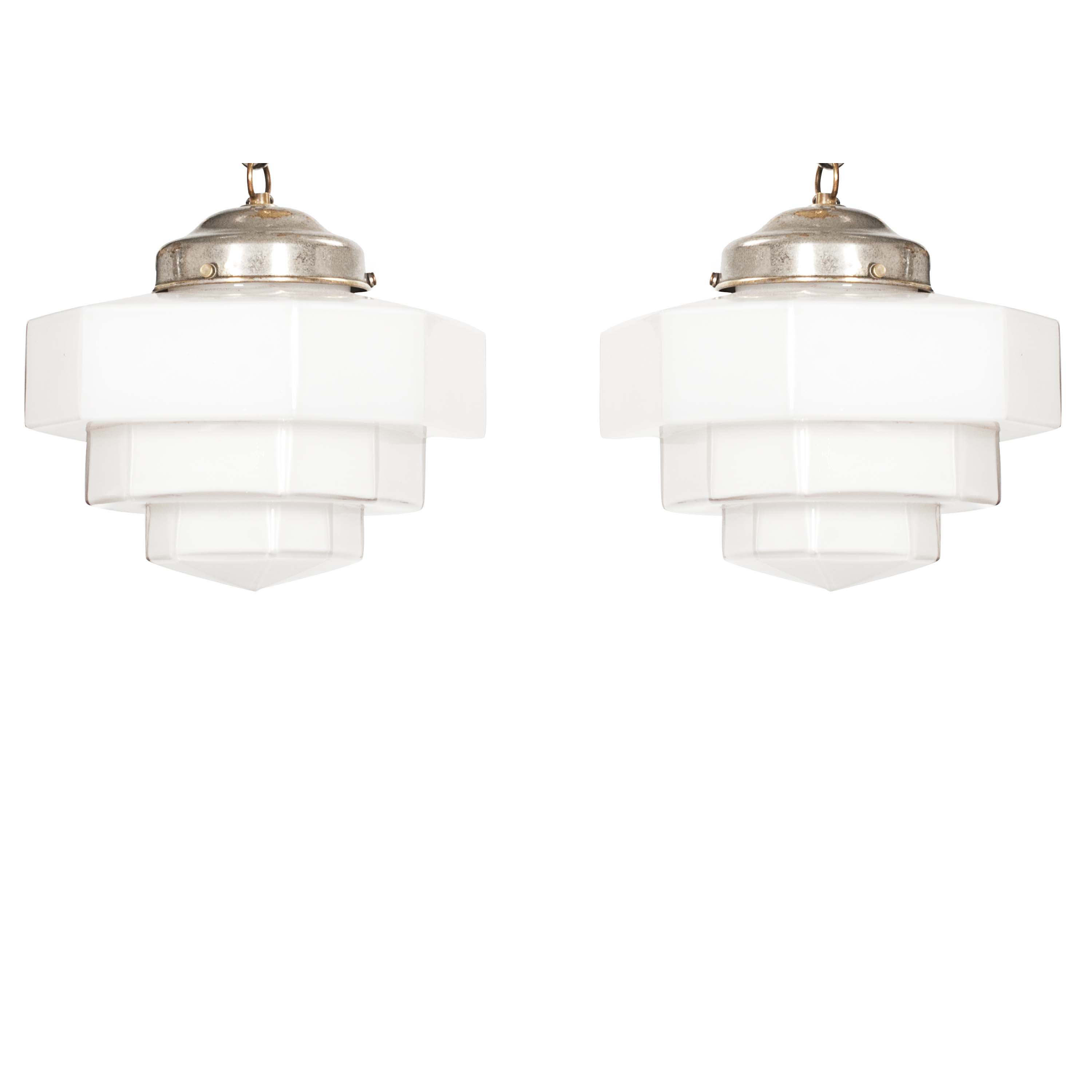PAREJA DE LÁMPARAS ART DÉCO, CIRCA 1930.