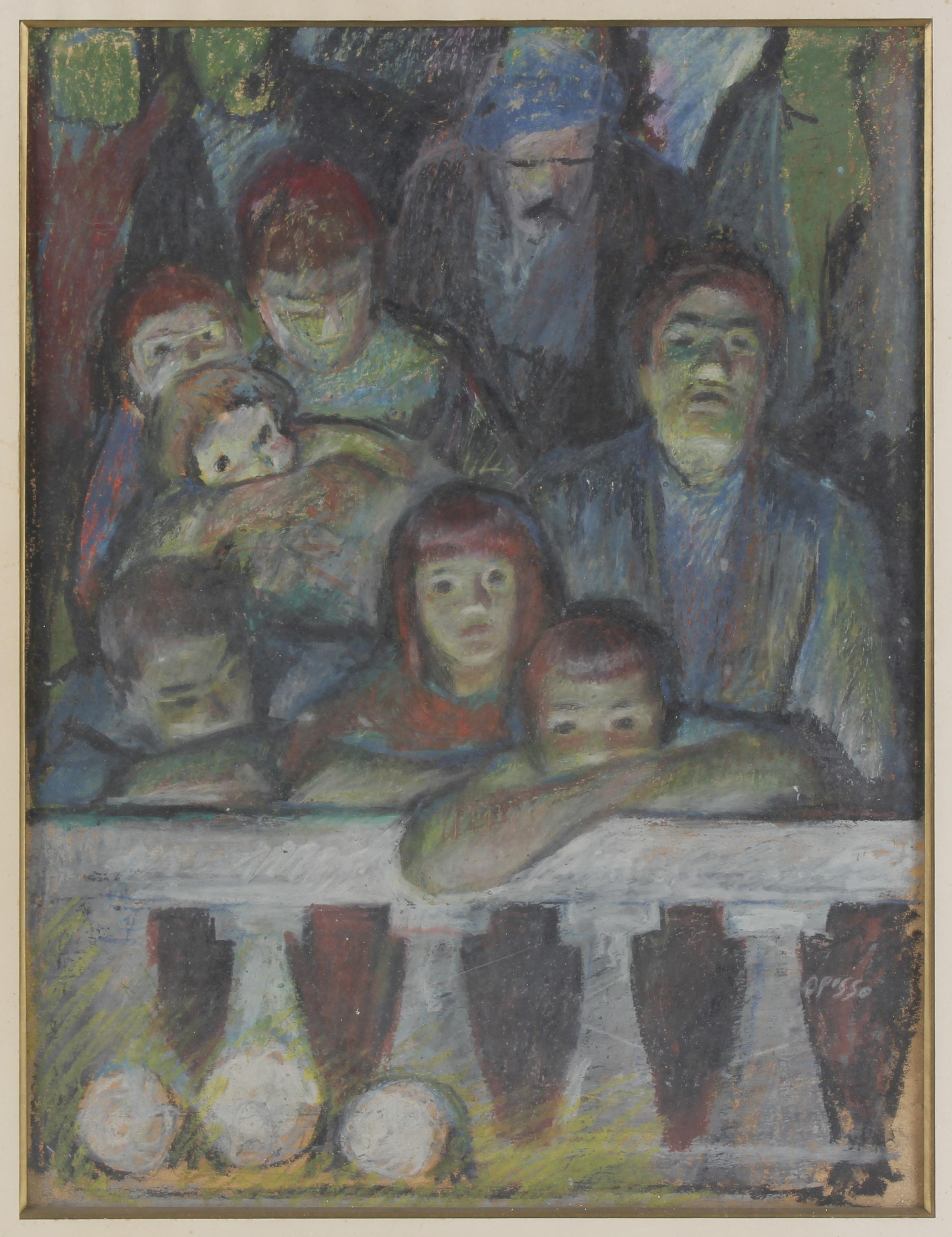 ALFRED OPISSO CARDONA (1907-1980). "ESPECTADORES EN UN PALC