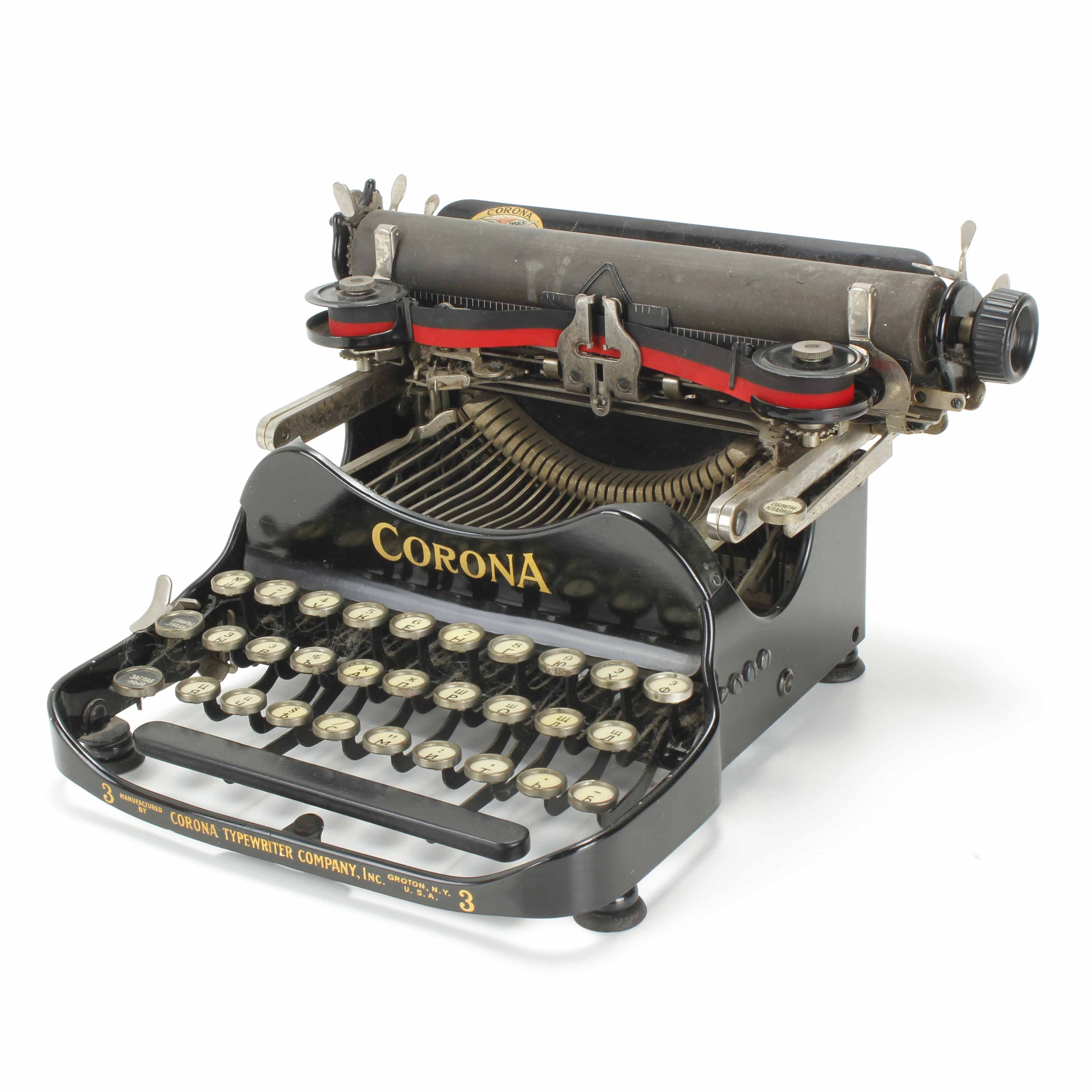 MÁQUINA DE ESCRIBIR CORONA 3, ESTADOS UNIDOS, 1926.