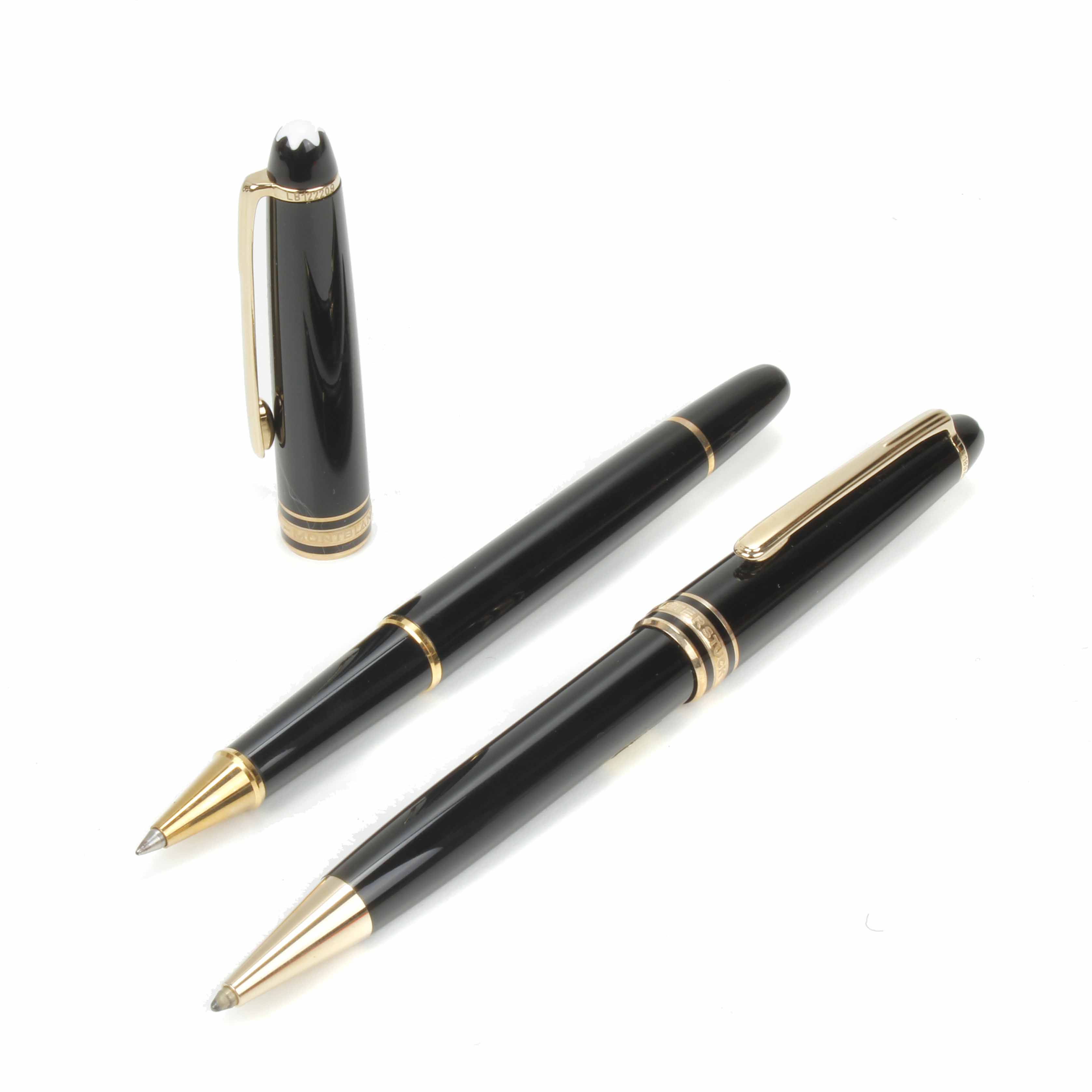 MONTBLANC. SET OF TWO MEISTERSTÜCK PENS.