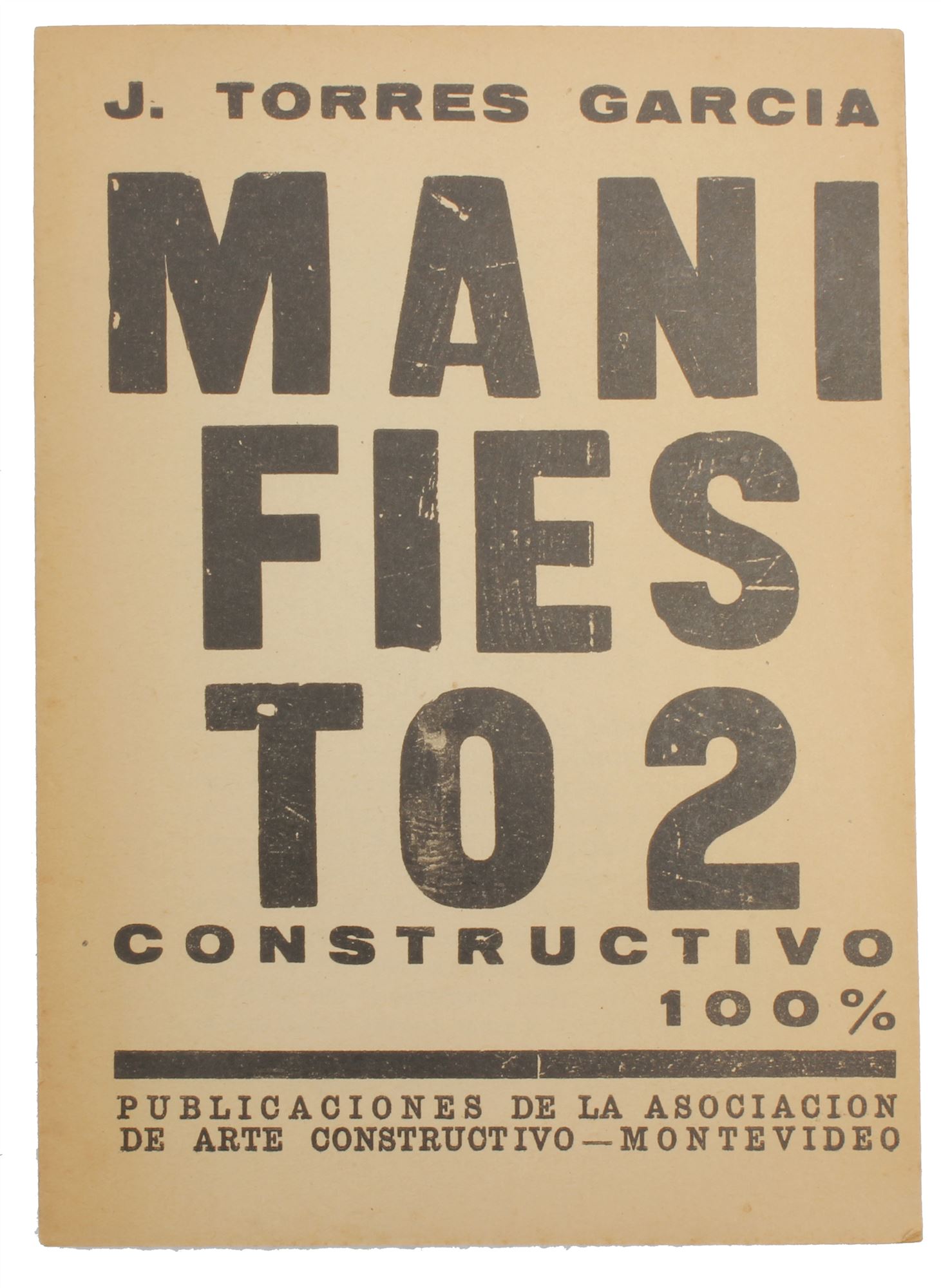 JOAQUÍN TORRES GARCÍA (1874-1949). "MANIFIESTO 2 CONSTRUCTI