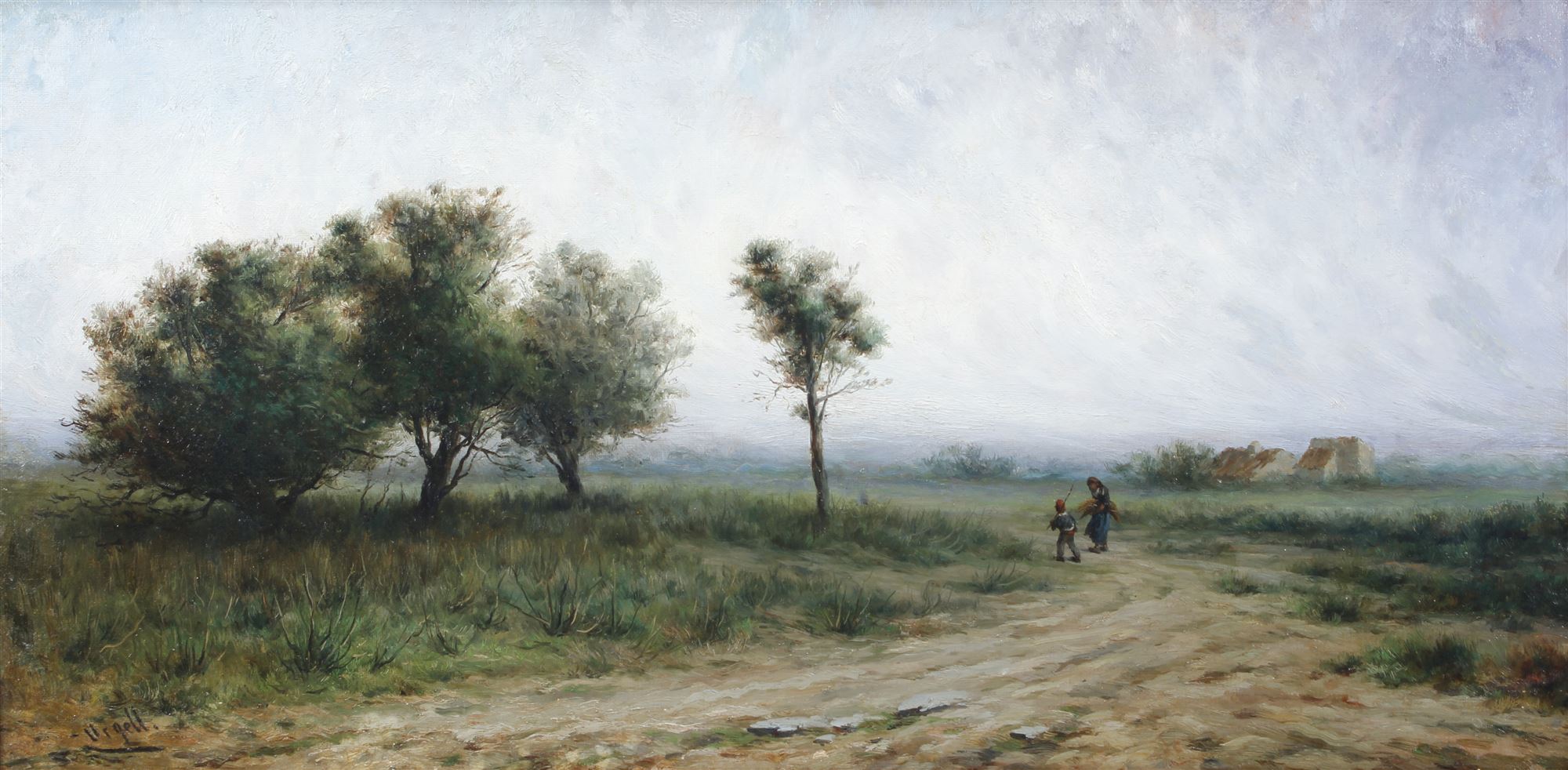 MODEST URGELL I INGLADA (1839-1919). "PAISAJE". 