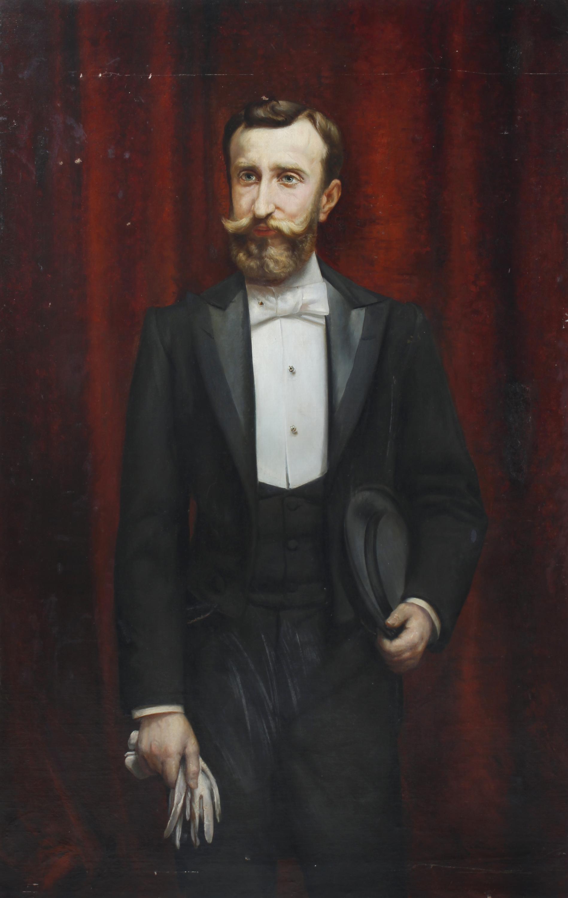 RICARDO MARTÍ AGUILÓ (1868-1936). "RETRATO MASCULINO". 