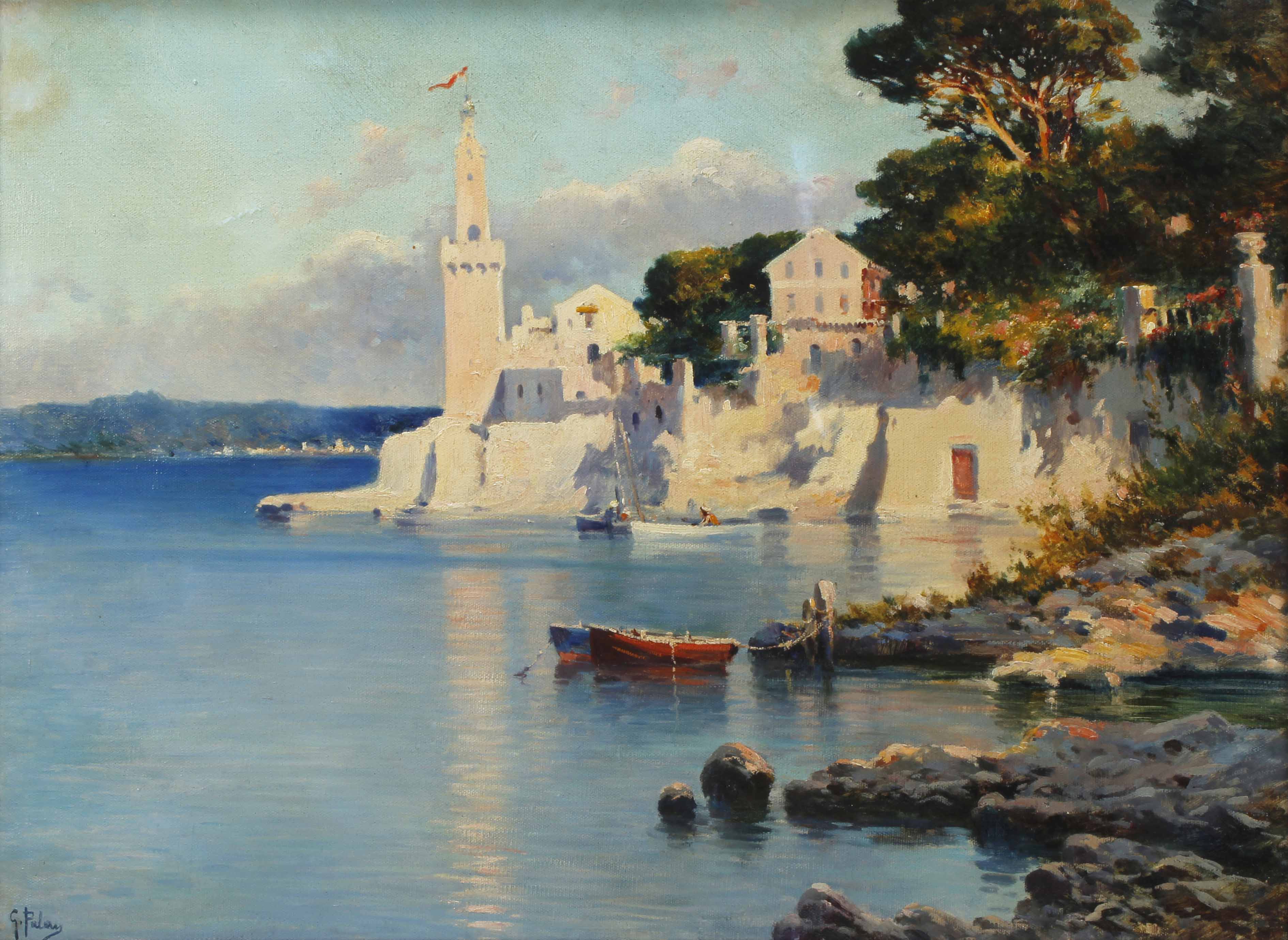 GENARO PALAU ROMERO (1866-1933). "VISTA DE PORTOPÍ, MALLORC