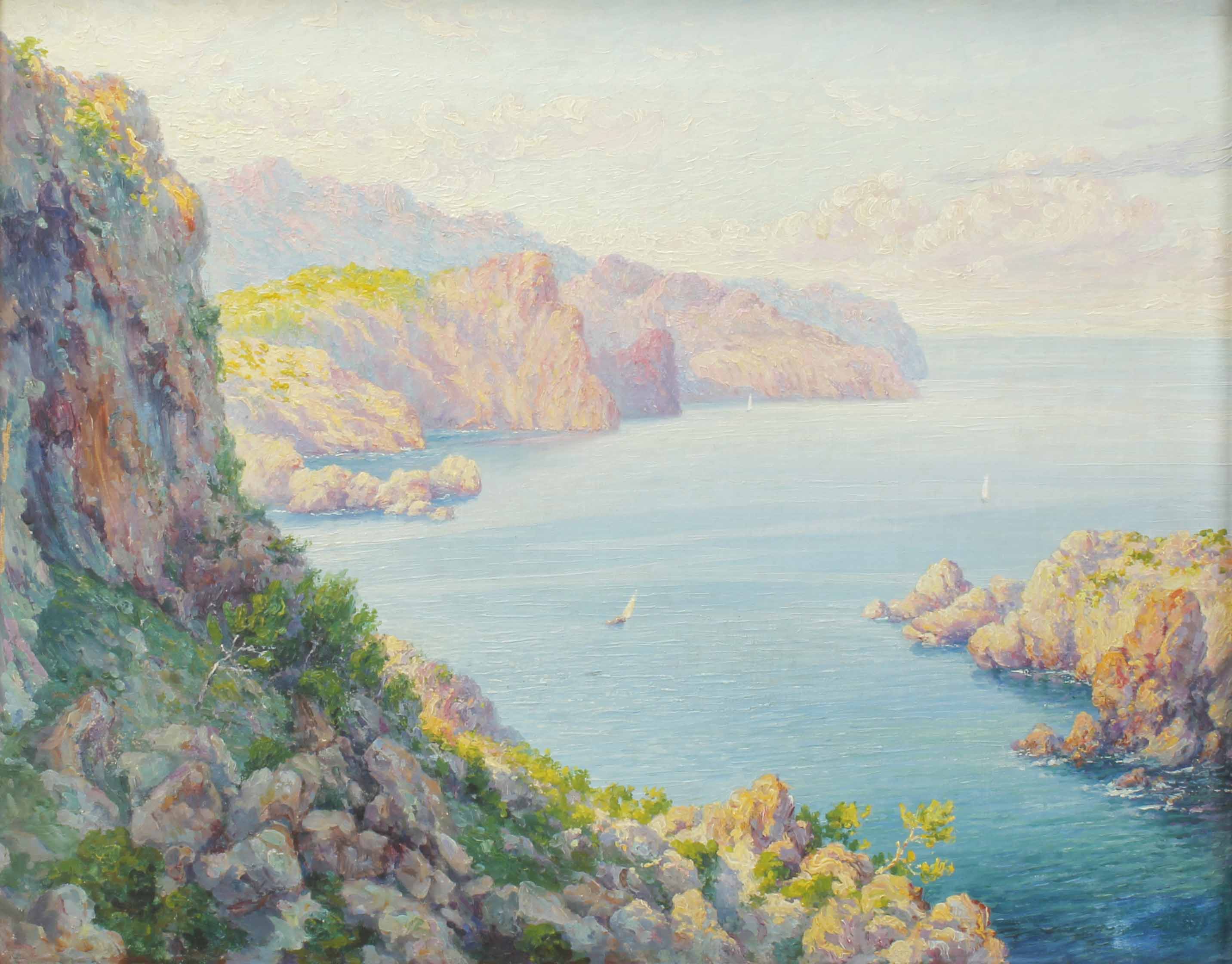 MALLORCAN SCHOOL, EARLY 20TH CENTURY. "MALLORCAN COAST".