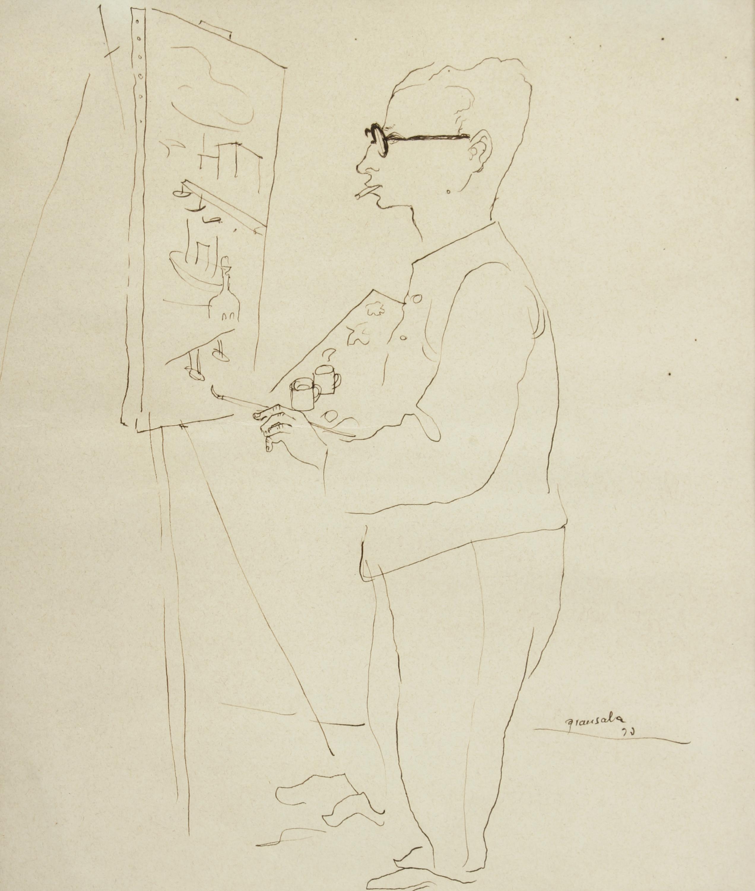 EMILI GRAU-SALA (1911-1975). "PORTRAIT OF THE ARTIST EMILI 