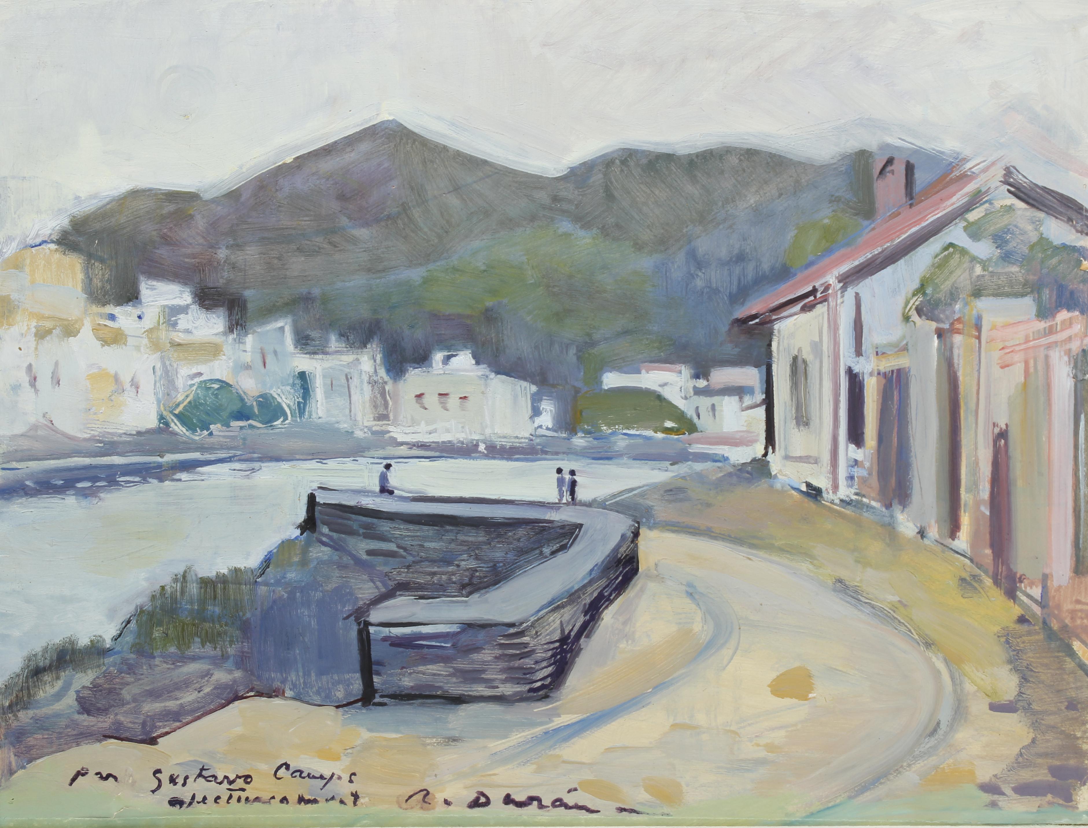 RAFAEL DURÁN BENET (1931-2015). "VISTA DE CADAQUÉS". 