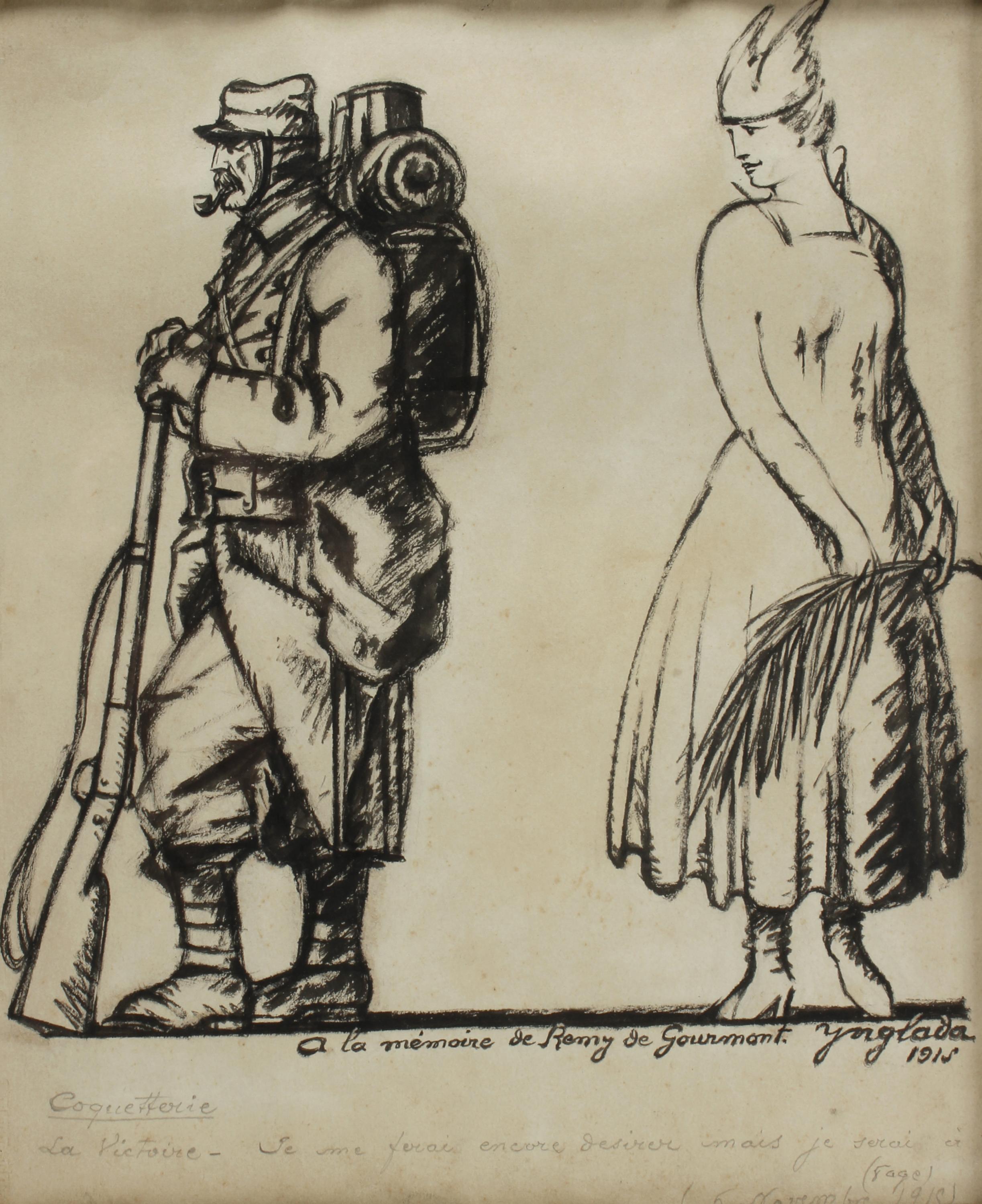 PERE YNGLADA Y SALLENT (1881-1958). "COQUETTERIE (COQUETRY)