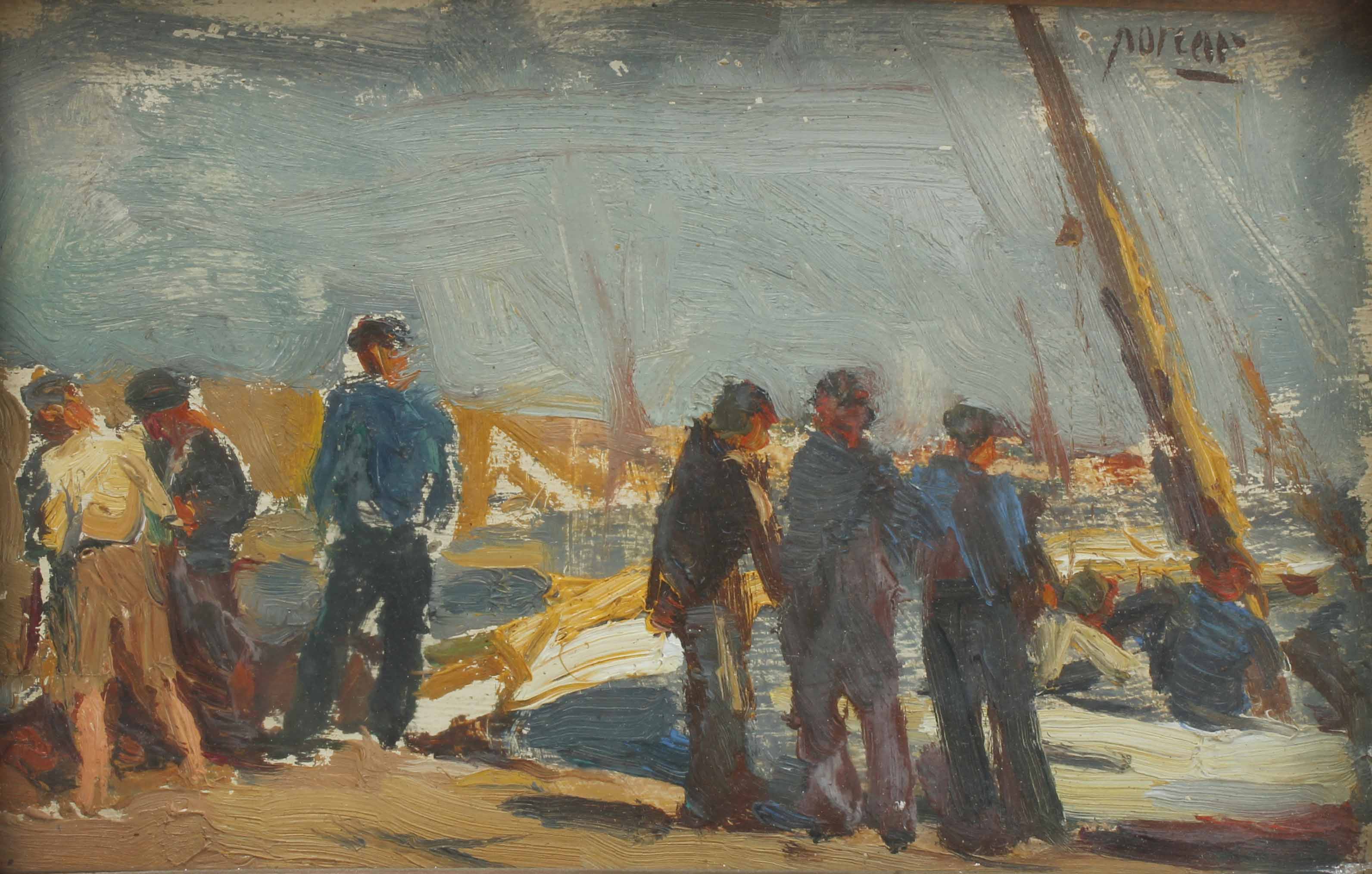 JUAN BAUTISTA PORCAR RIPOLLÉS (1888-1974) "MARINEROS", 1944.