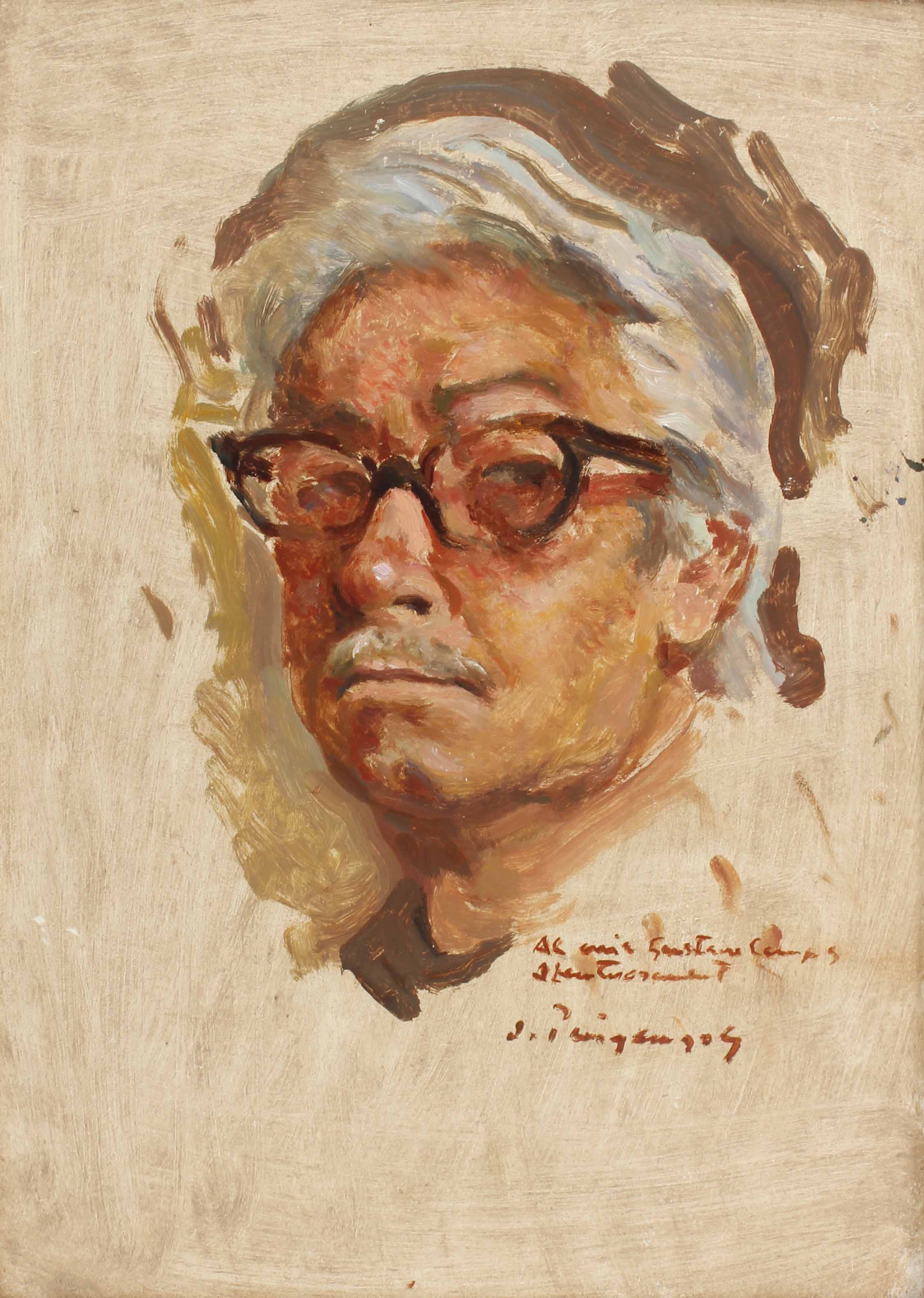 JOSEP PUIGDENGOLAS BARELLA (1906-1987). "AUTORRETRATO", 197
