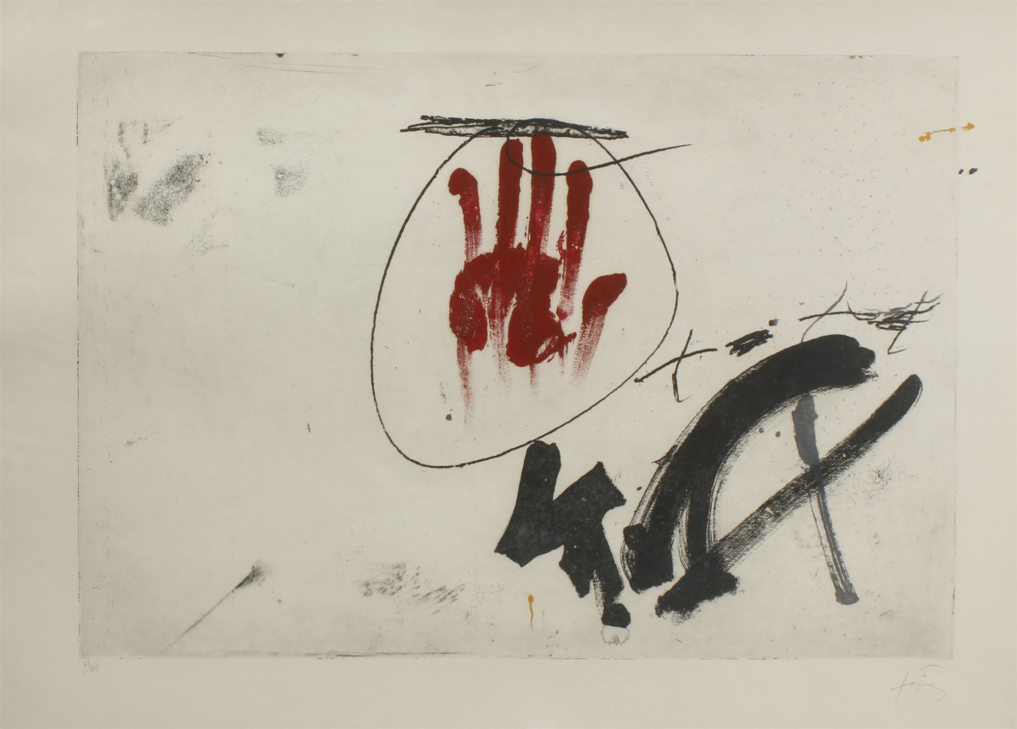 ANTONI TÀPIES (1923-2012). "MÀ (HAND)", 1975.