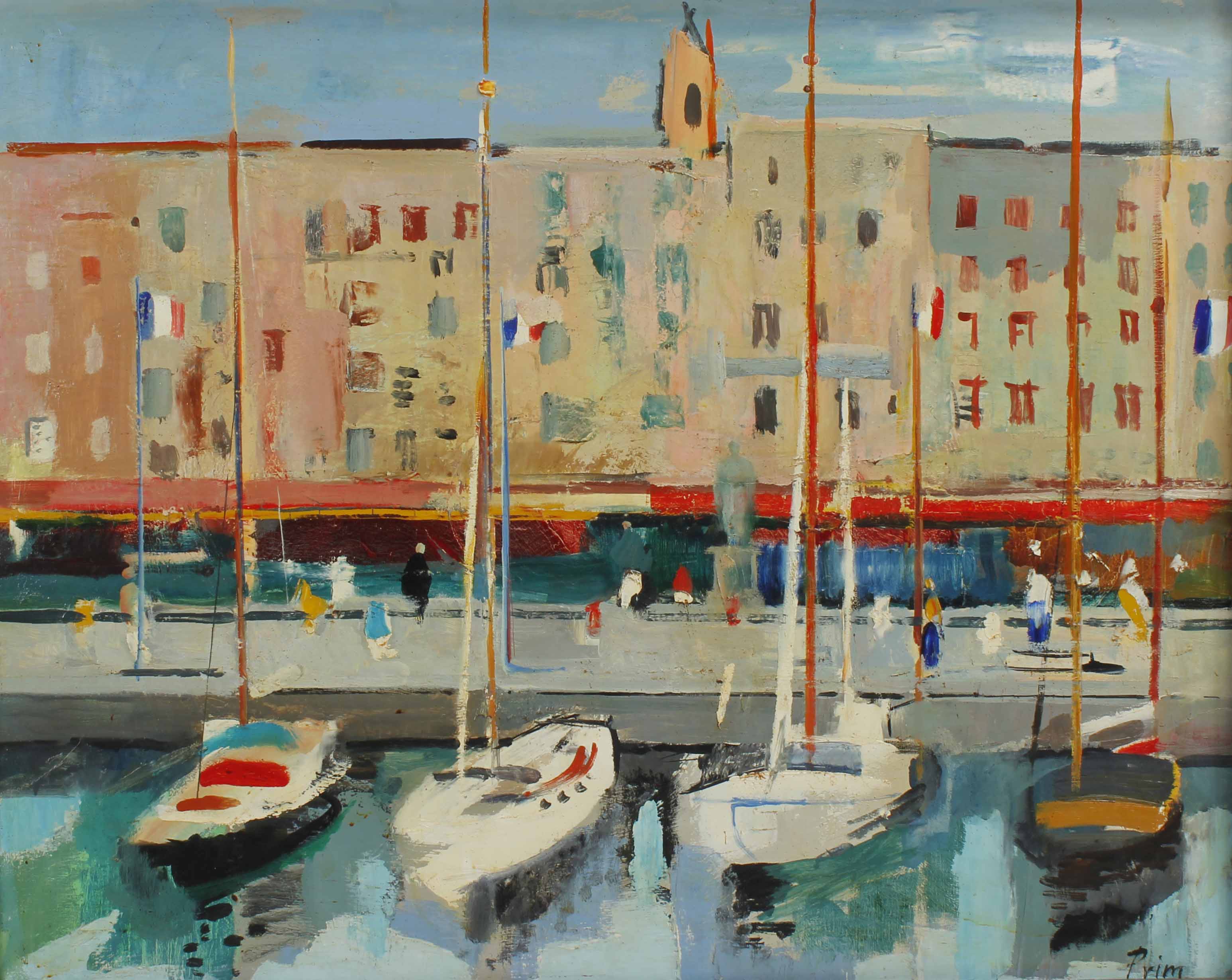 JOSEP MARIA PRIM GUYTO (1907-1973). "QUAY". 