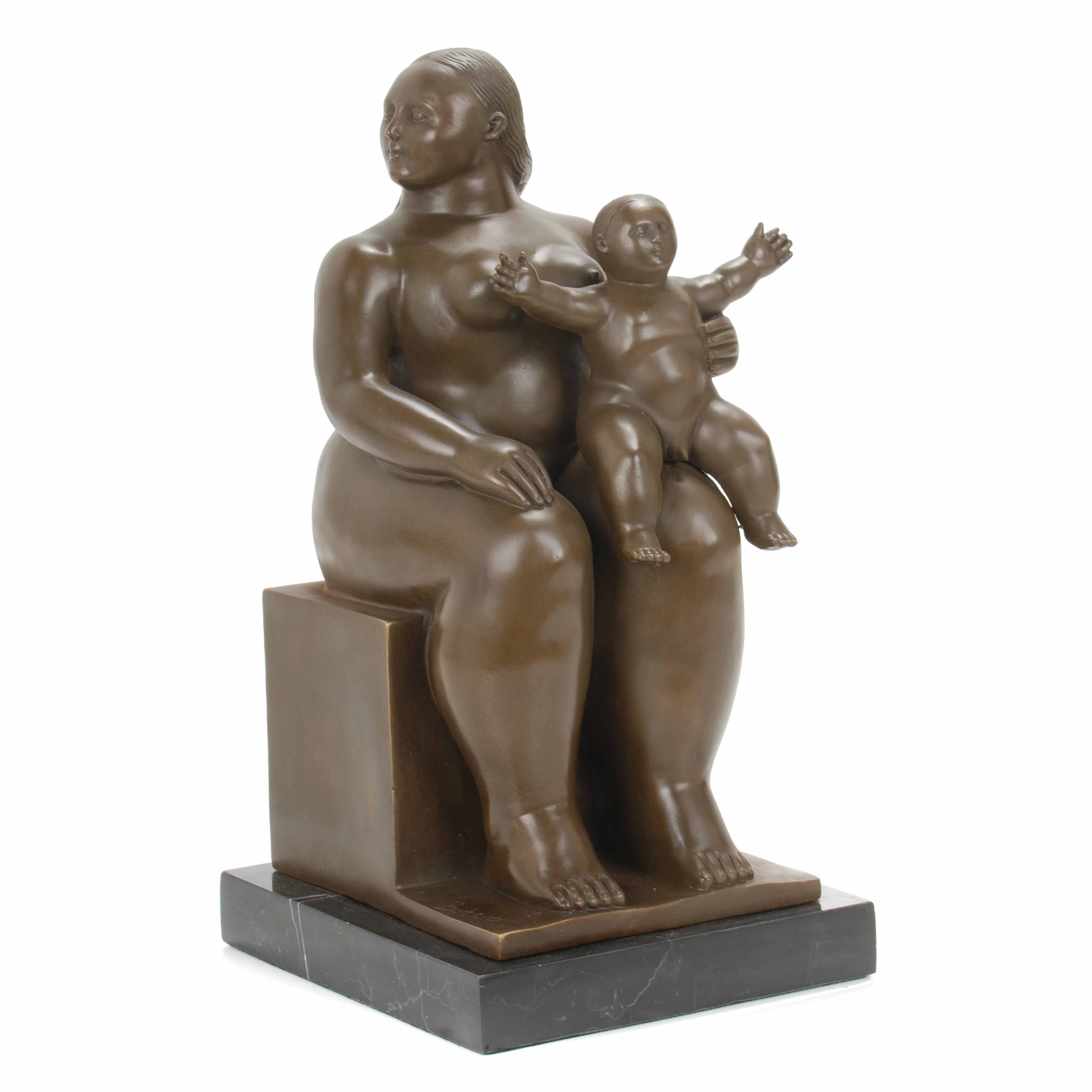 SIGUIENDO MODELOS DE FERNANDO BOTERO (1932). "MATERNIDAD"  