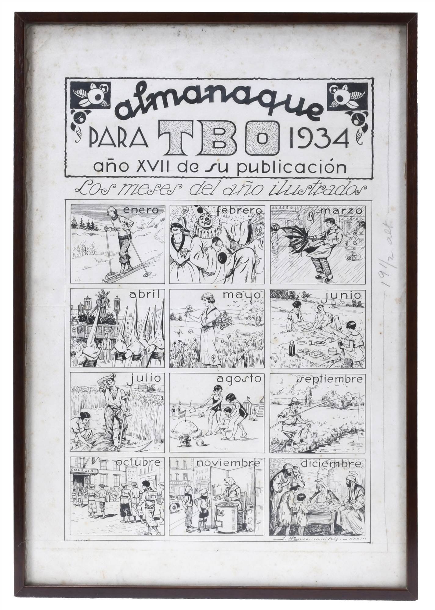 JEAN RAPSOMANIKIS (1885-1937). ORIGINAL ILLUSTRATION FOR TB
