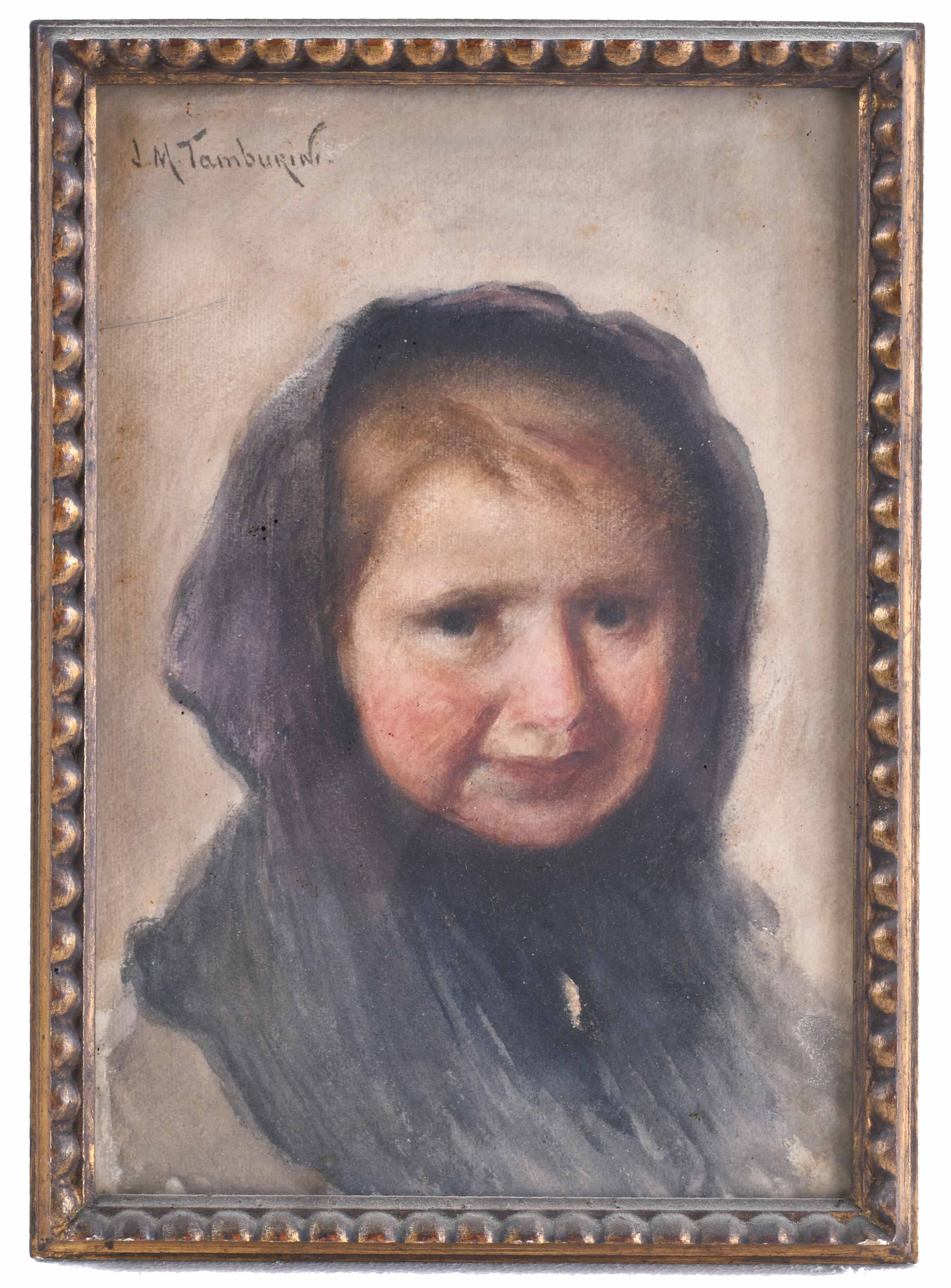 JOSEP MARIA TAMBURINI I DALMAU (1856-1932). "NIÑA", C. 1915.