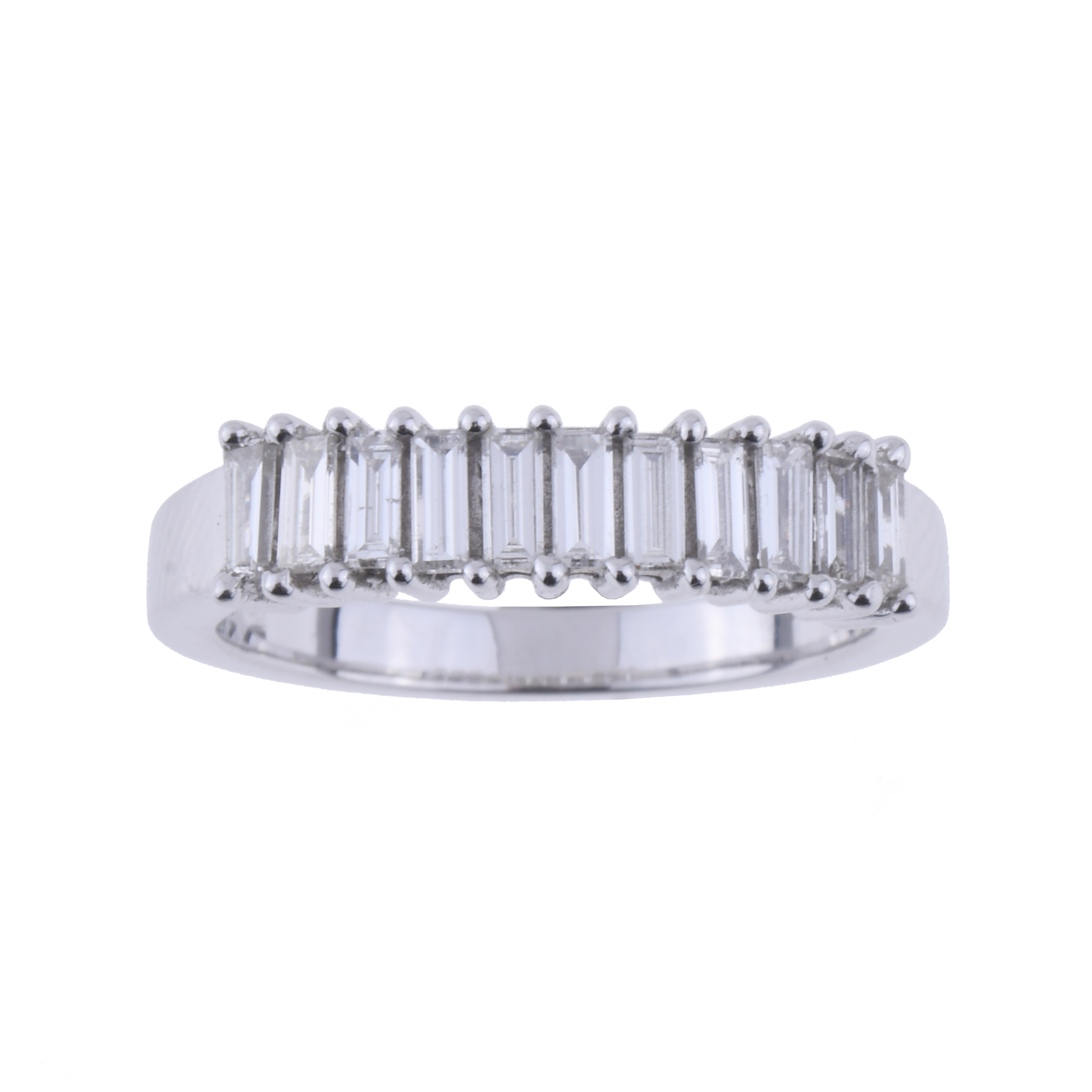 WHITE GOLD AND DIAMONDS ETERNITY RING.