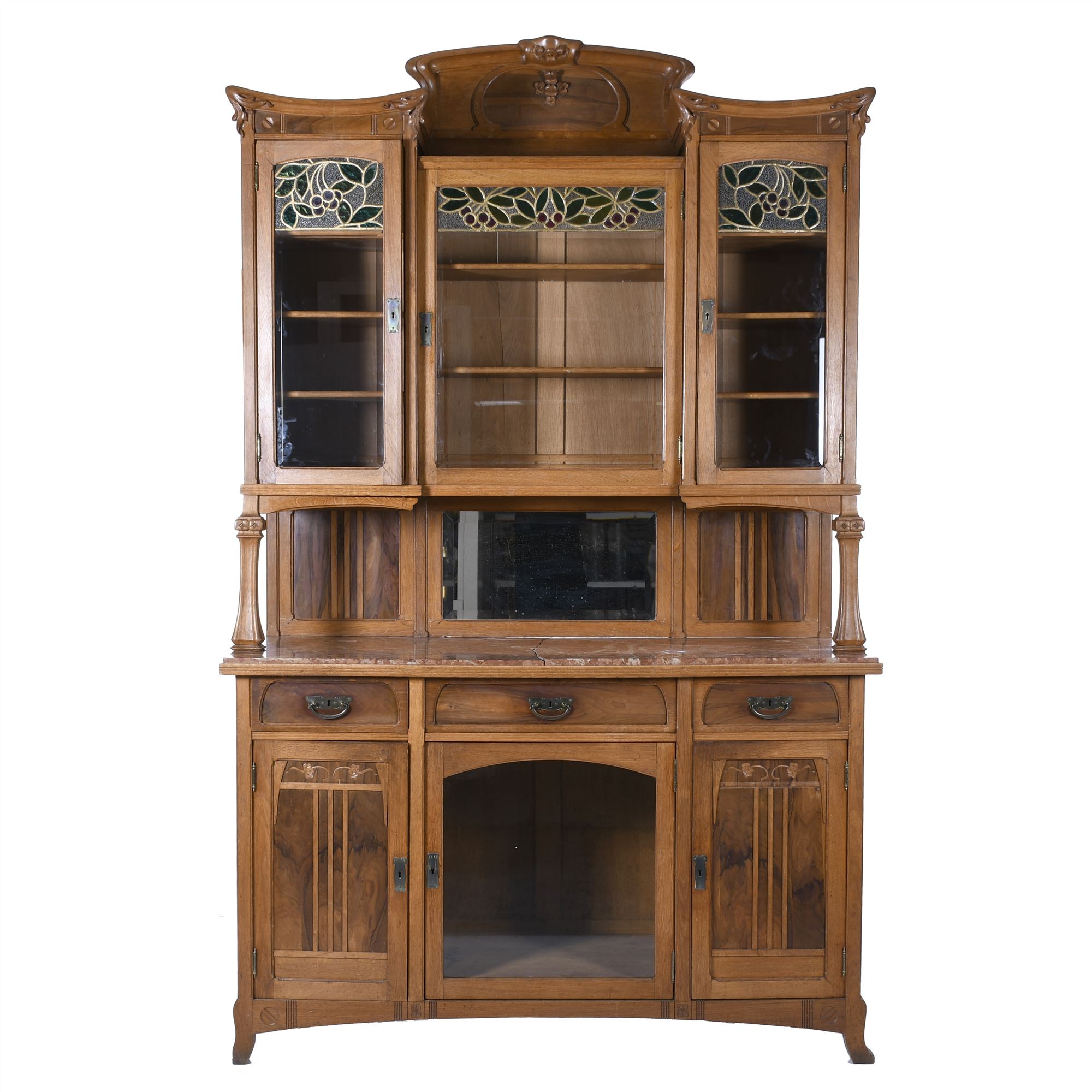 LARGE MODERNIST DISPLAY CABINET, EALRY 20TH CENTURY.