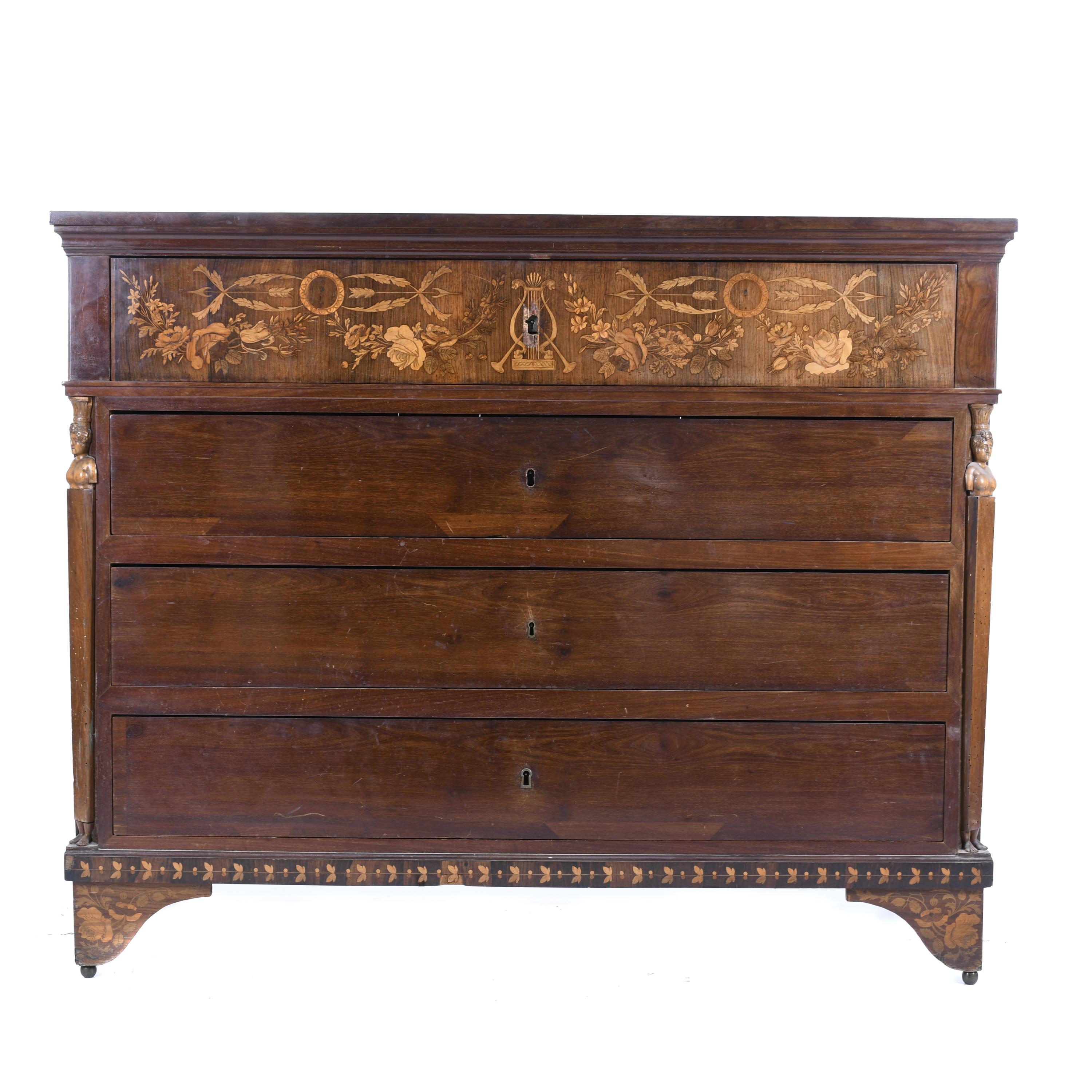 ELIZABETHAN CHEST OF DRAWERS, PROBABLY MALLORCAN, CIRCA 180