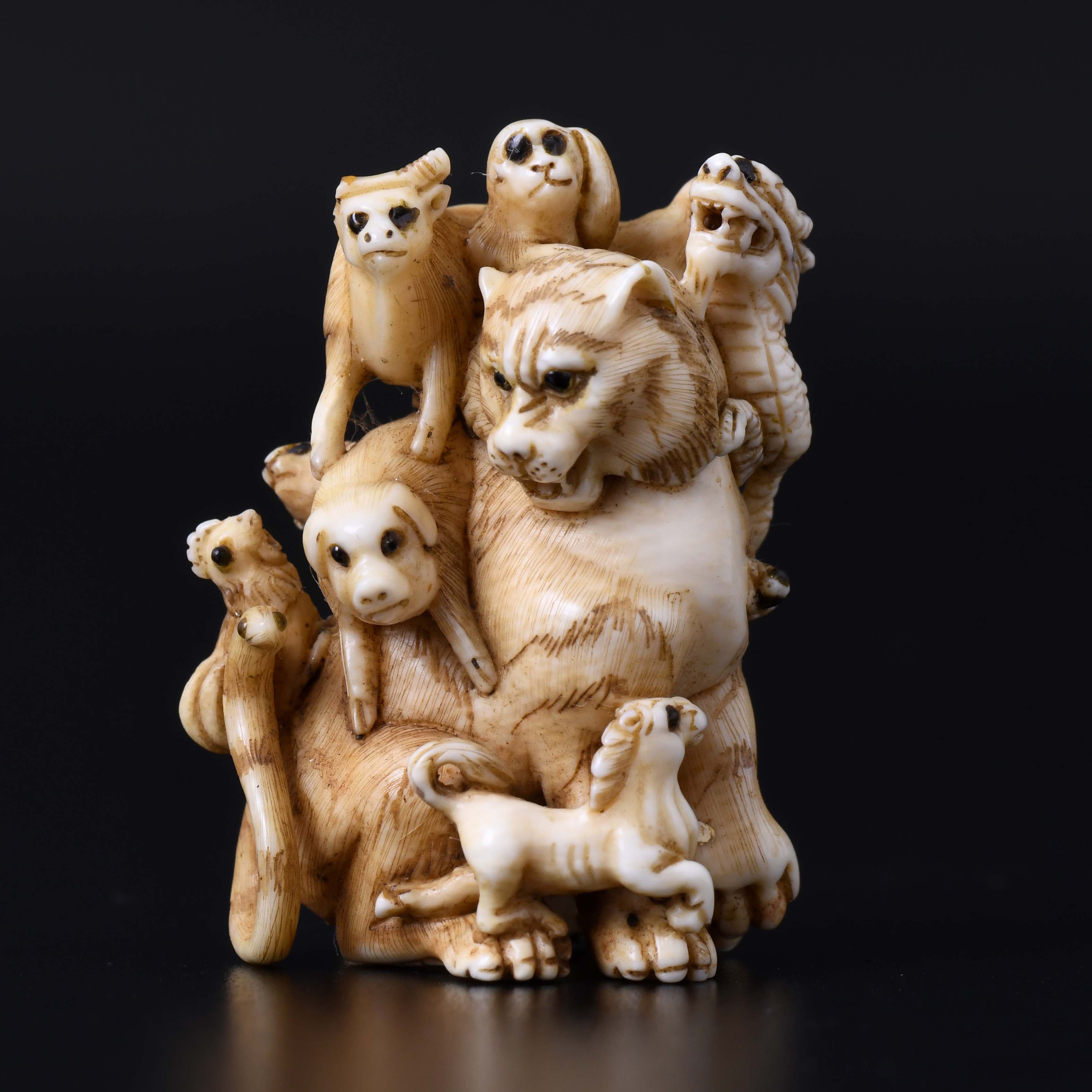 JAPANESE SCHOOL. TASHIO PERIOD, 19TH CENTURY. "ANIMALS OF T