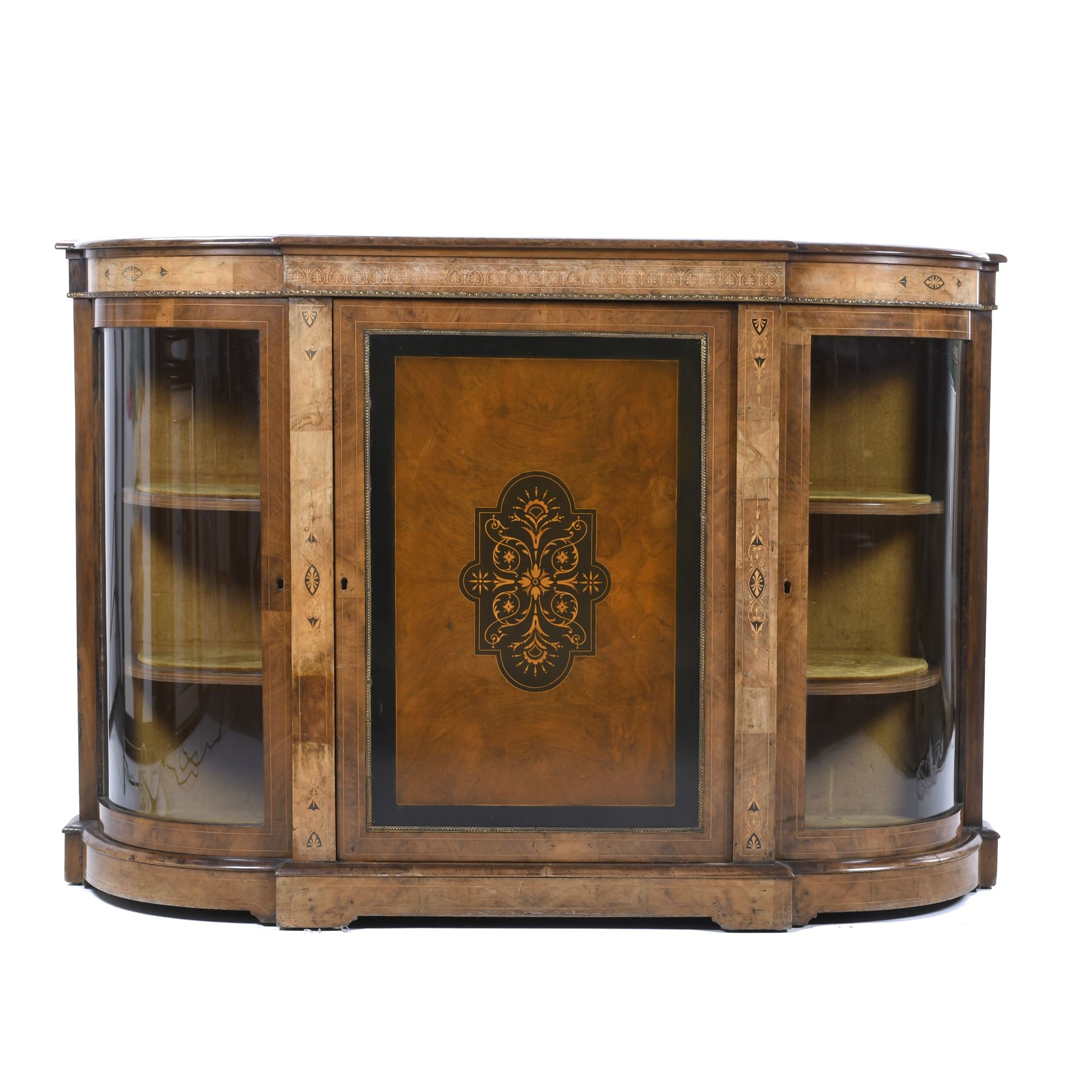 NAPOLEON III STYLE DISPLAY CABINET, MID 20TH CENTURY.