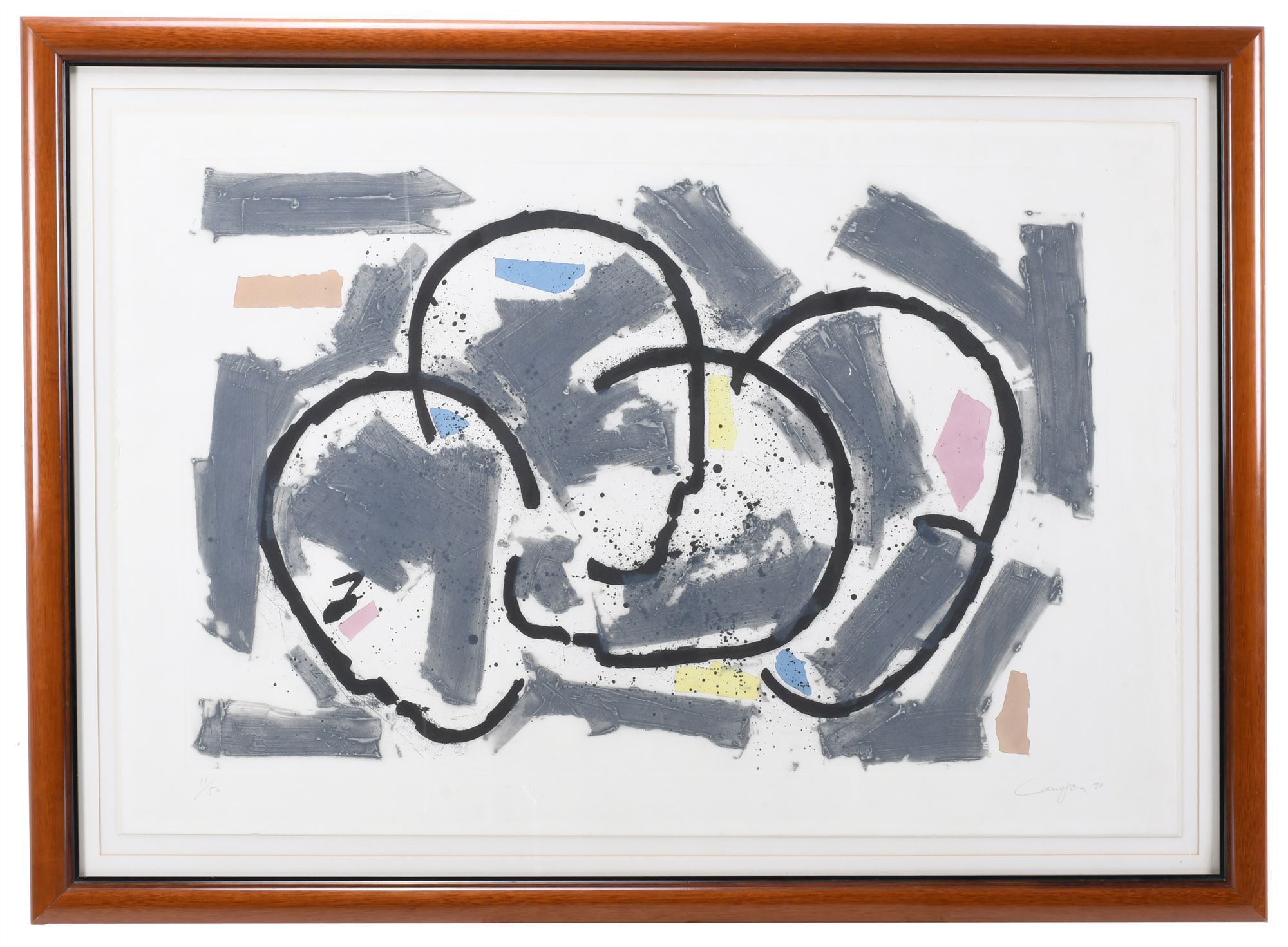 RAFAEL CANOGAR (1935). "URABAN SCENE V-1", 1990.