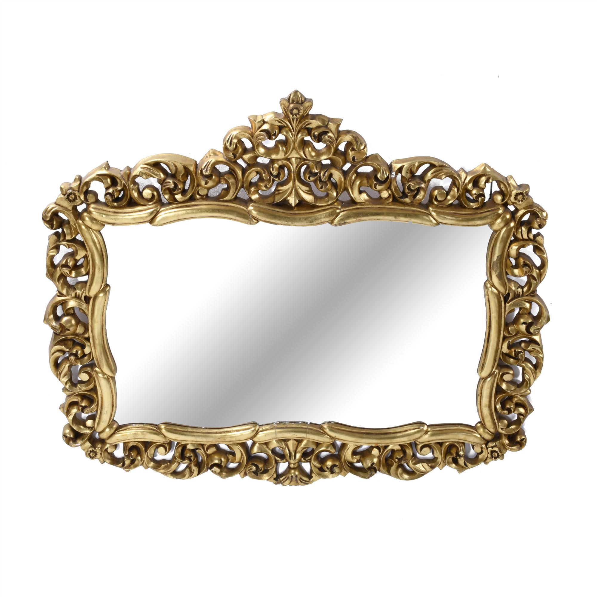 WALL MIRROR, MID 20TH CENTURY.