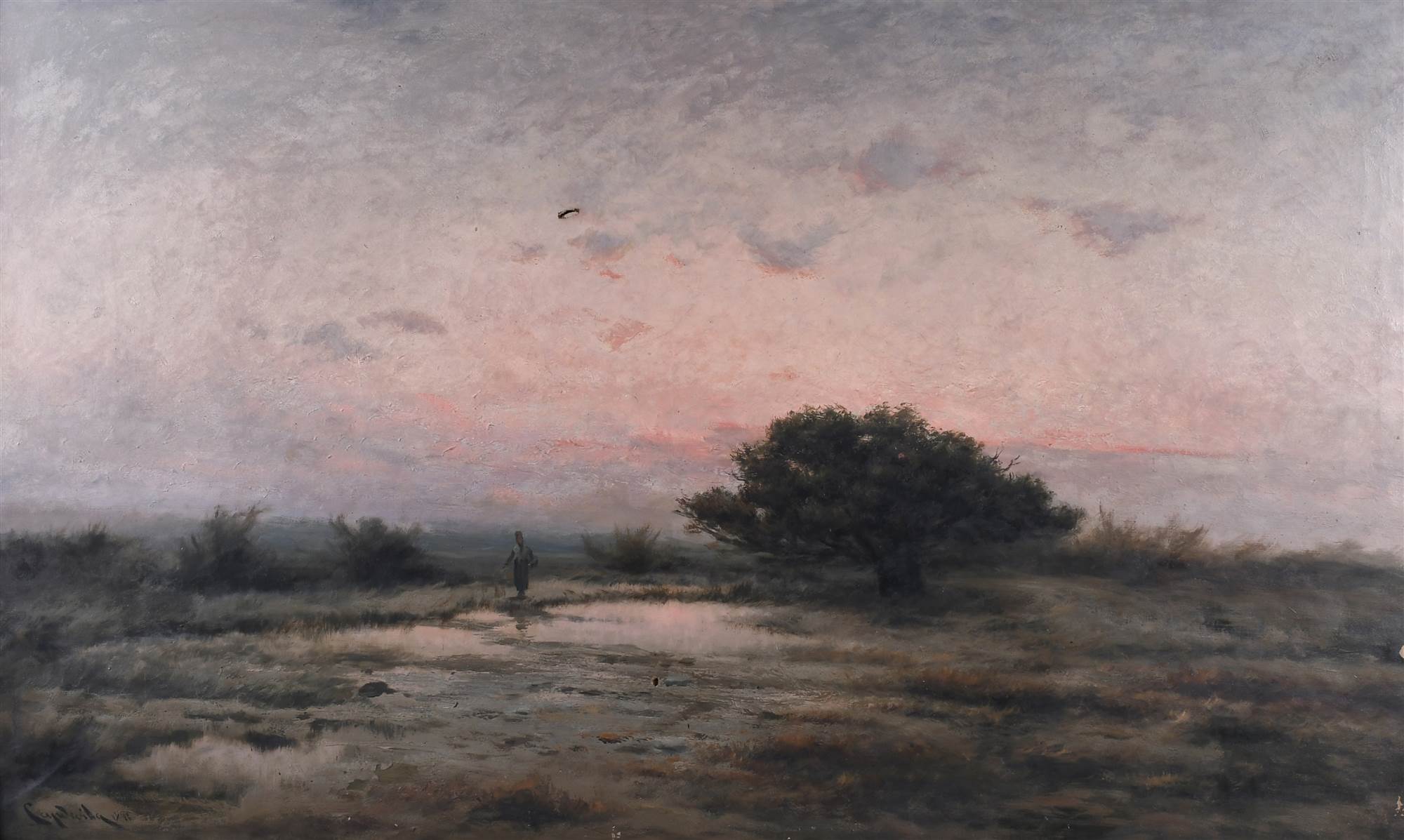 GENÍS CAPDEVILA PUIG (1860-1932). "PAISAJE", 1893.