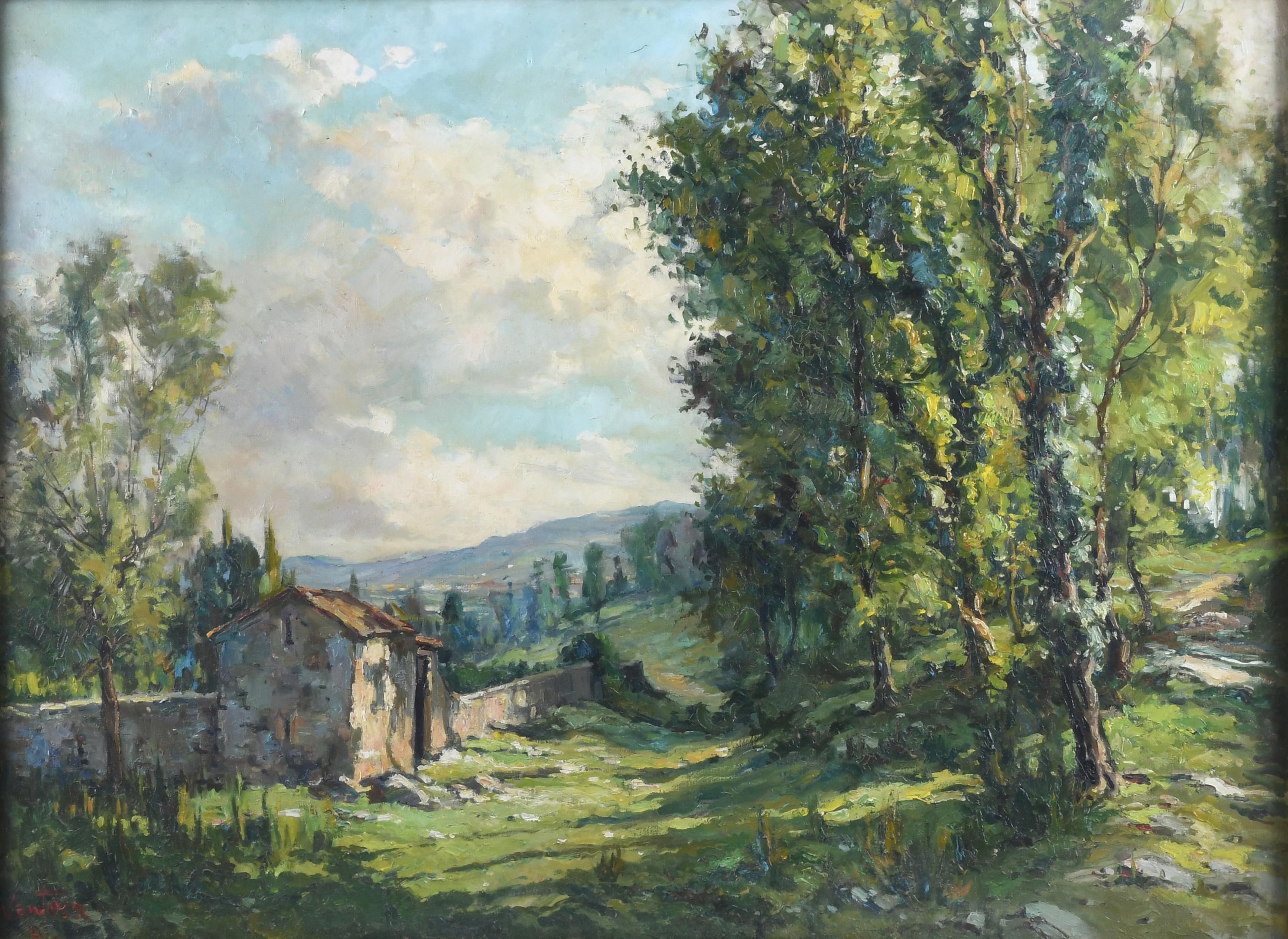 JOSEP VENTOSA DOMÈNECH (1897-1982). "PAISAJE", 1941.
