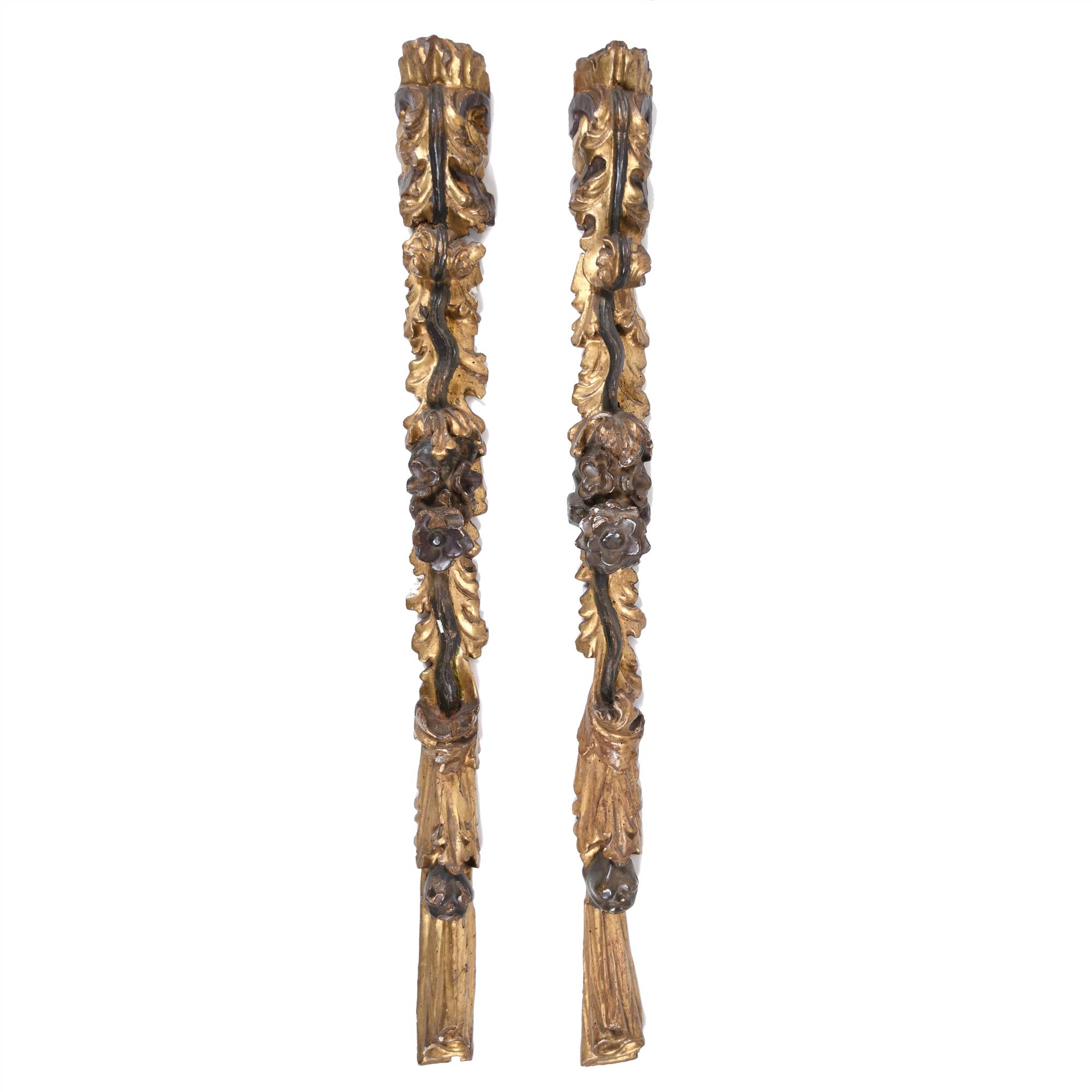 17TH. CENTURY SPANISH SCHOOL. PAIR OF BAROQUE FRAGMENTS, PR