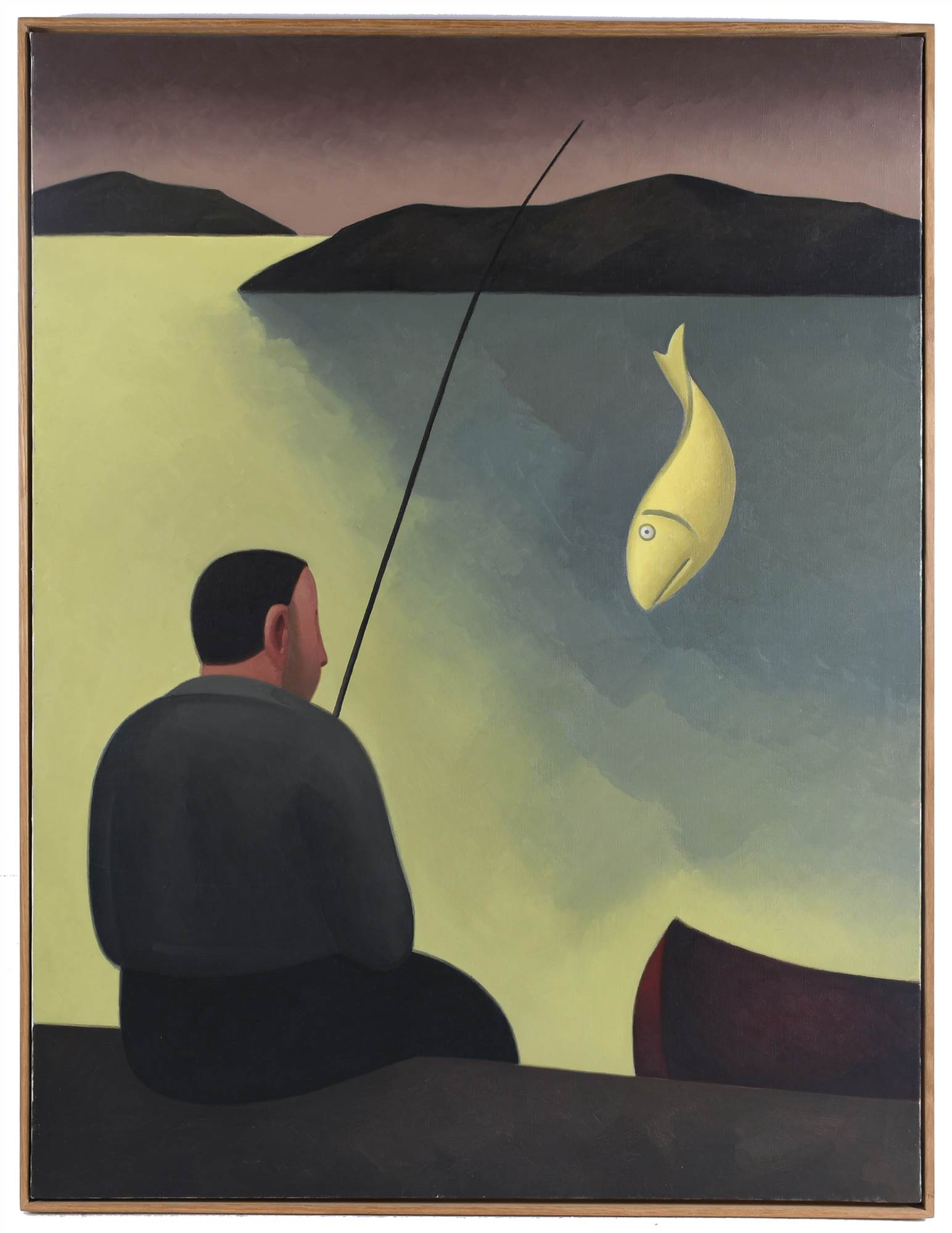 ANDRÉS RÁBAGO (1947).  "PESCADOR", 1990.