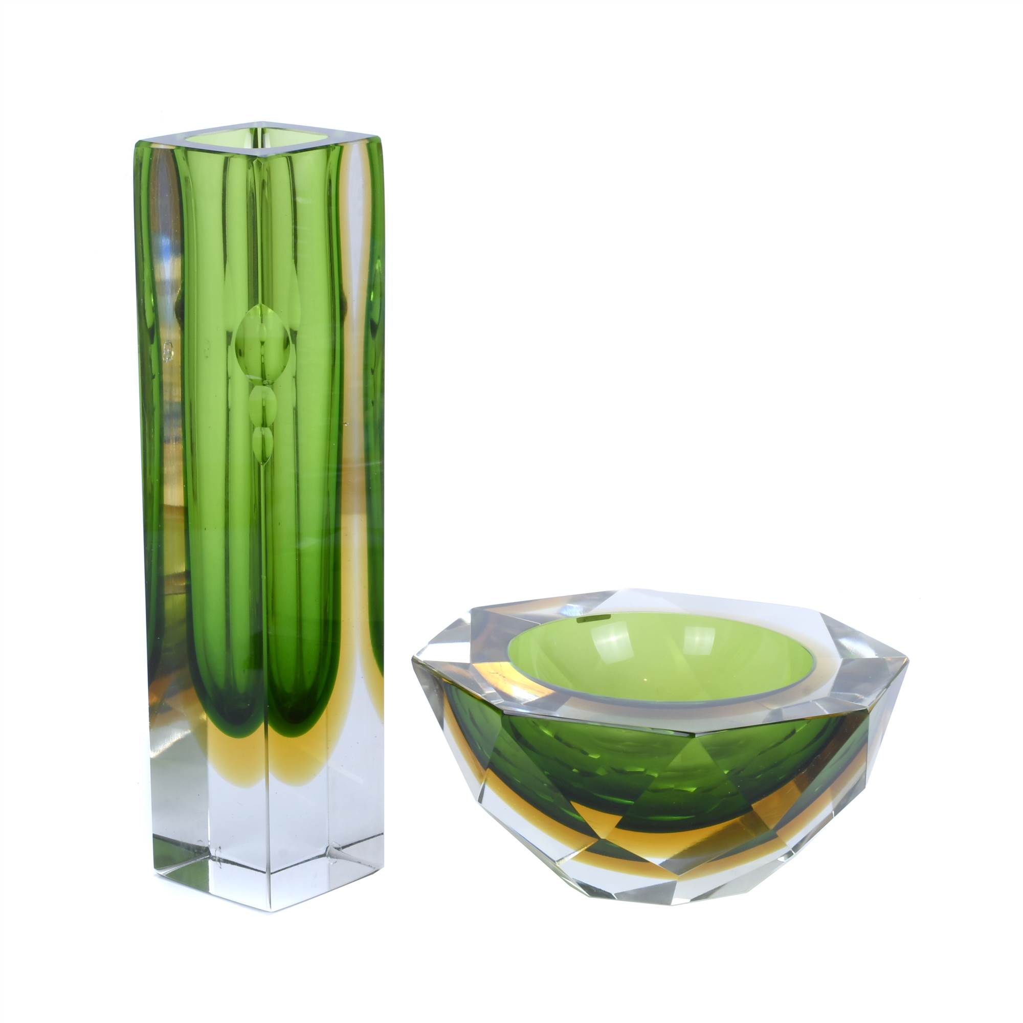FLAVIO POLI (1900-1984) CENTREPIECE AND VASE.