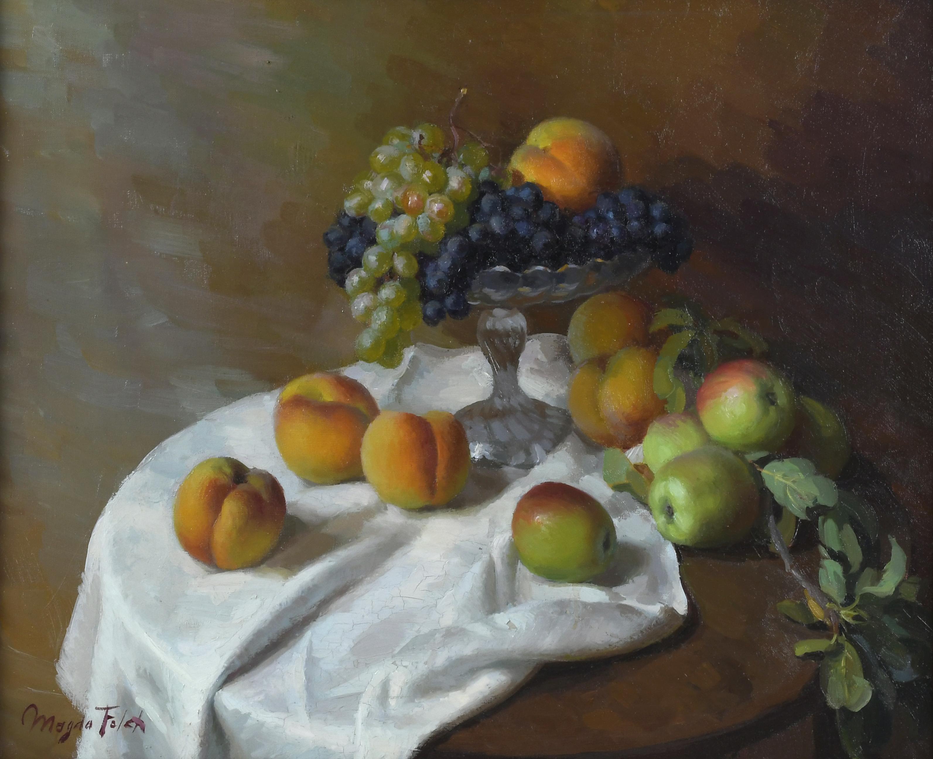 MAGDA FOLCH (1905-1981). "BODEGÓN CON FRUTAS".