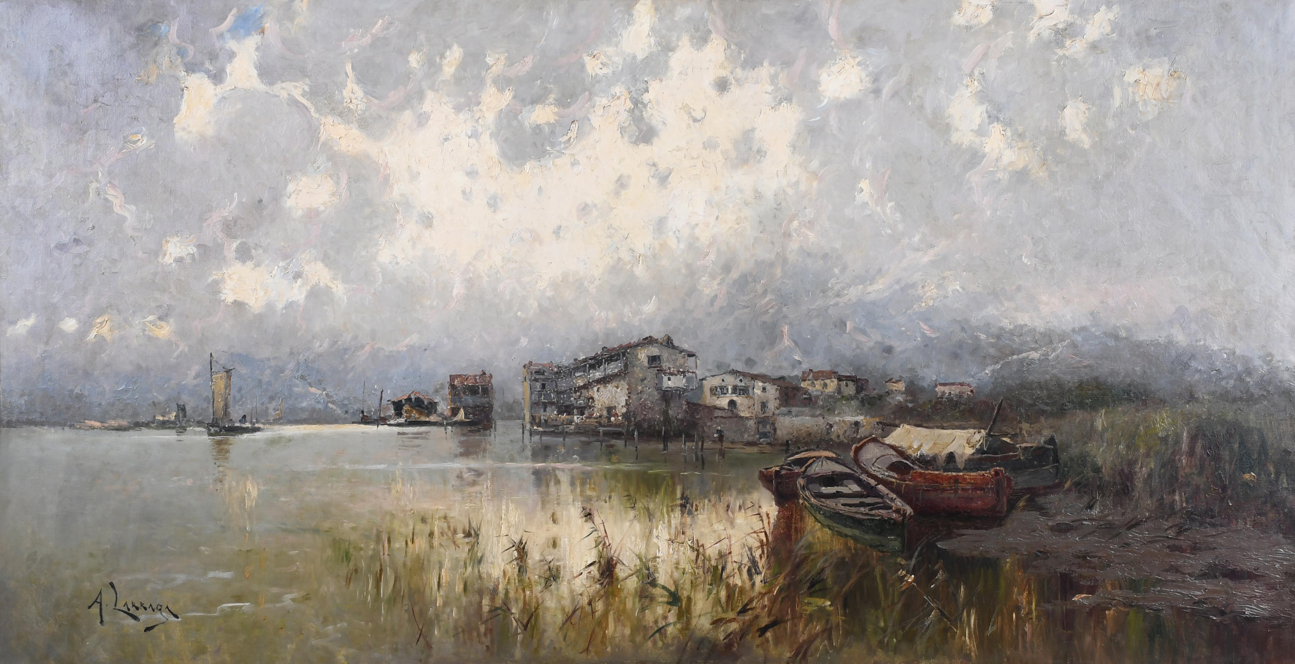 ANDRÉS LARRAGA Y MONTANER (1861-1931). "PAISAJE".
