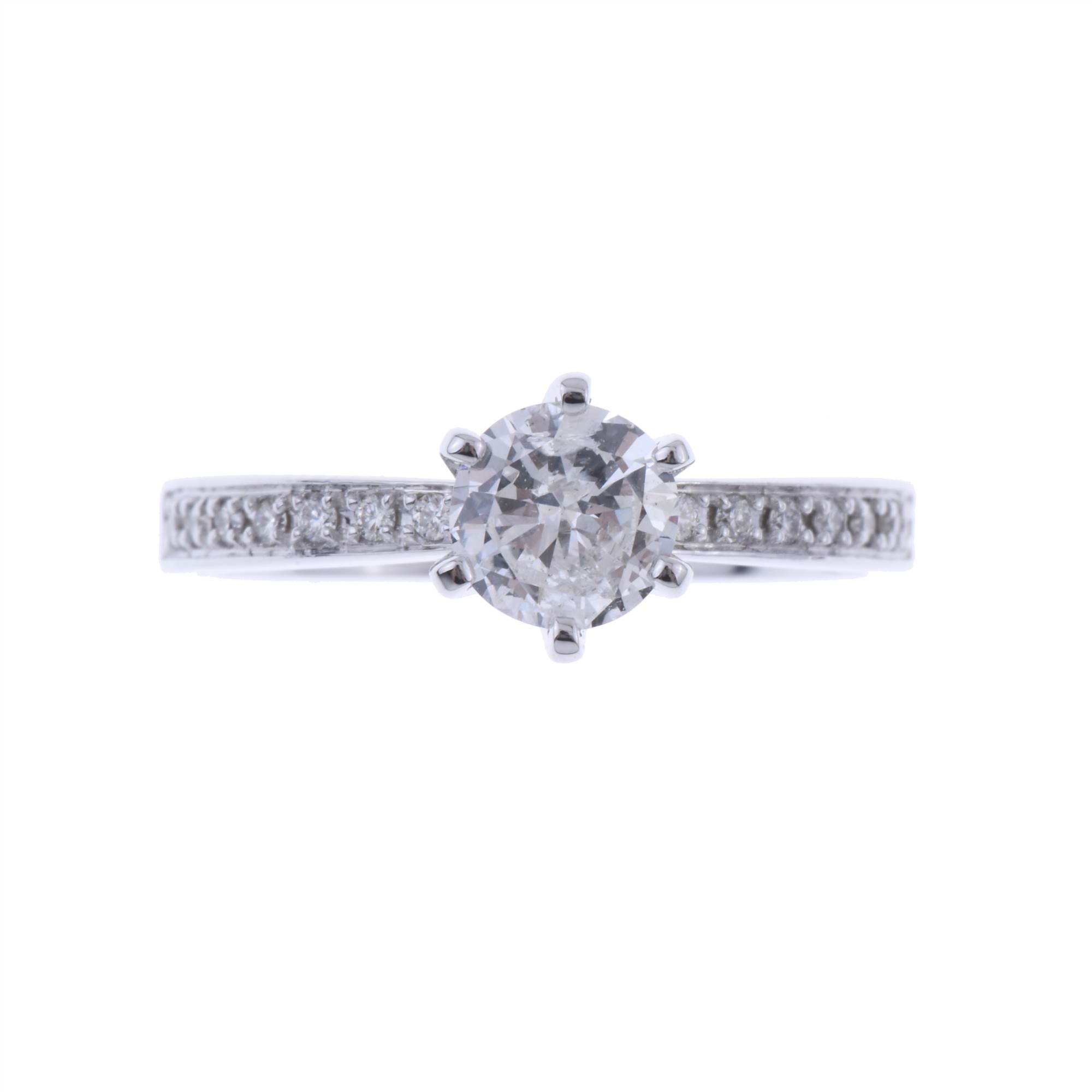 DIAMOND SOLITAIRE RING.