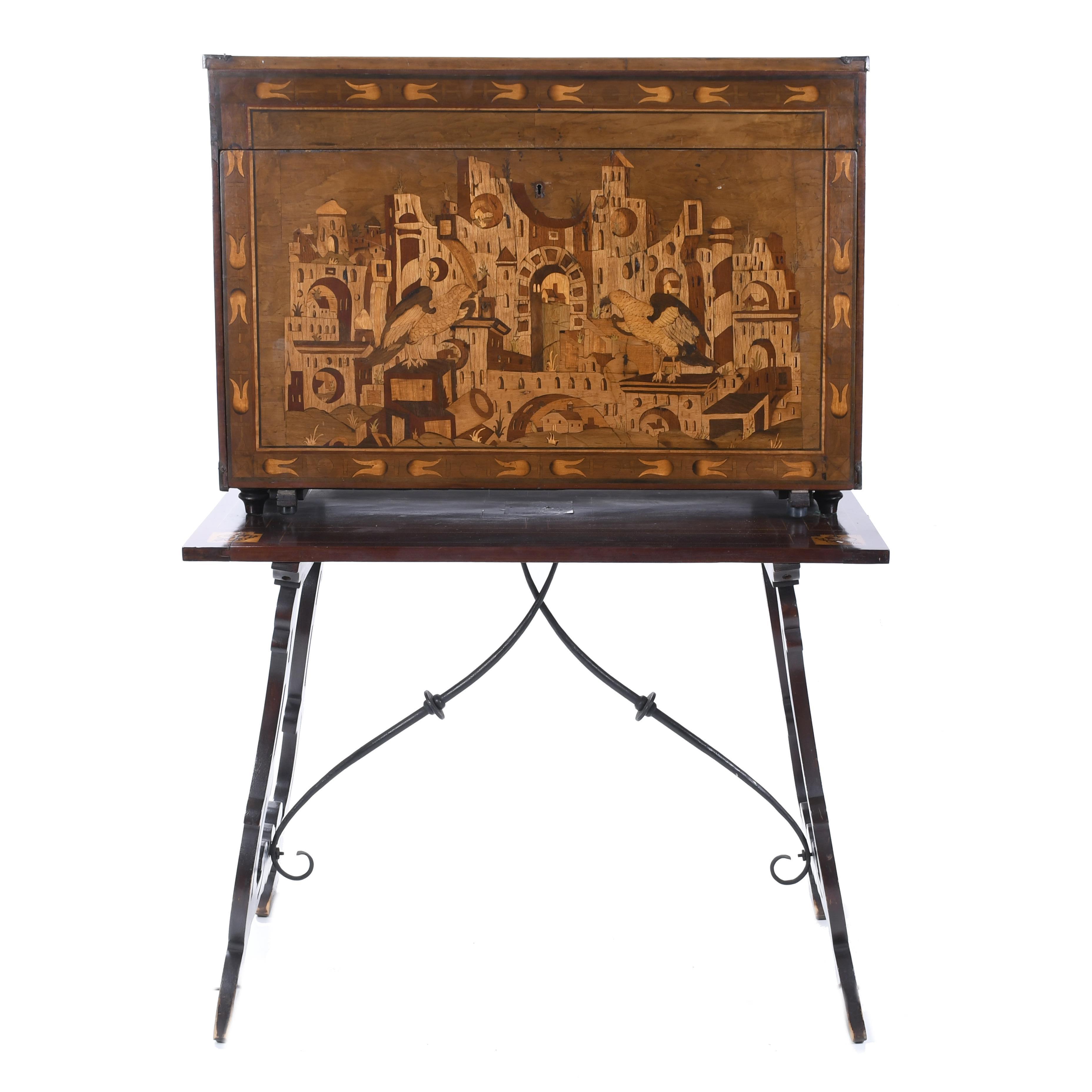 GERMAN DESK FROM NUREMBERG, 16TH CENTURY.