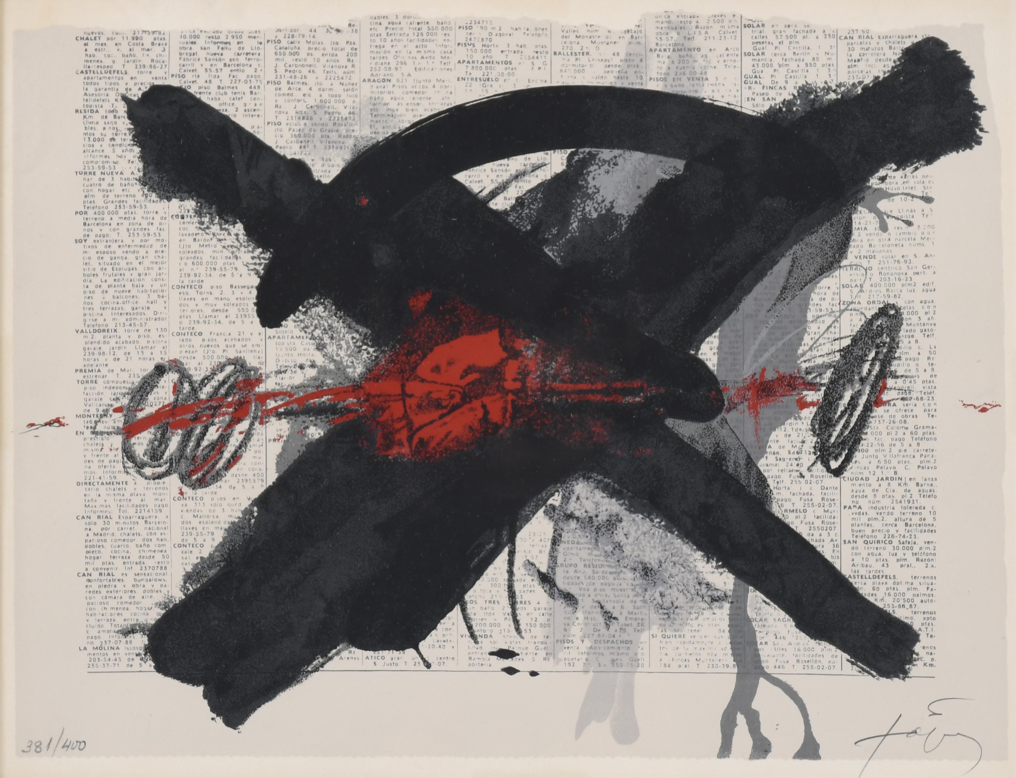 ANTONI TÀPIES (1923-2012). "COMPOSICIÓN". 