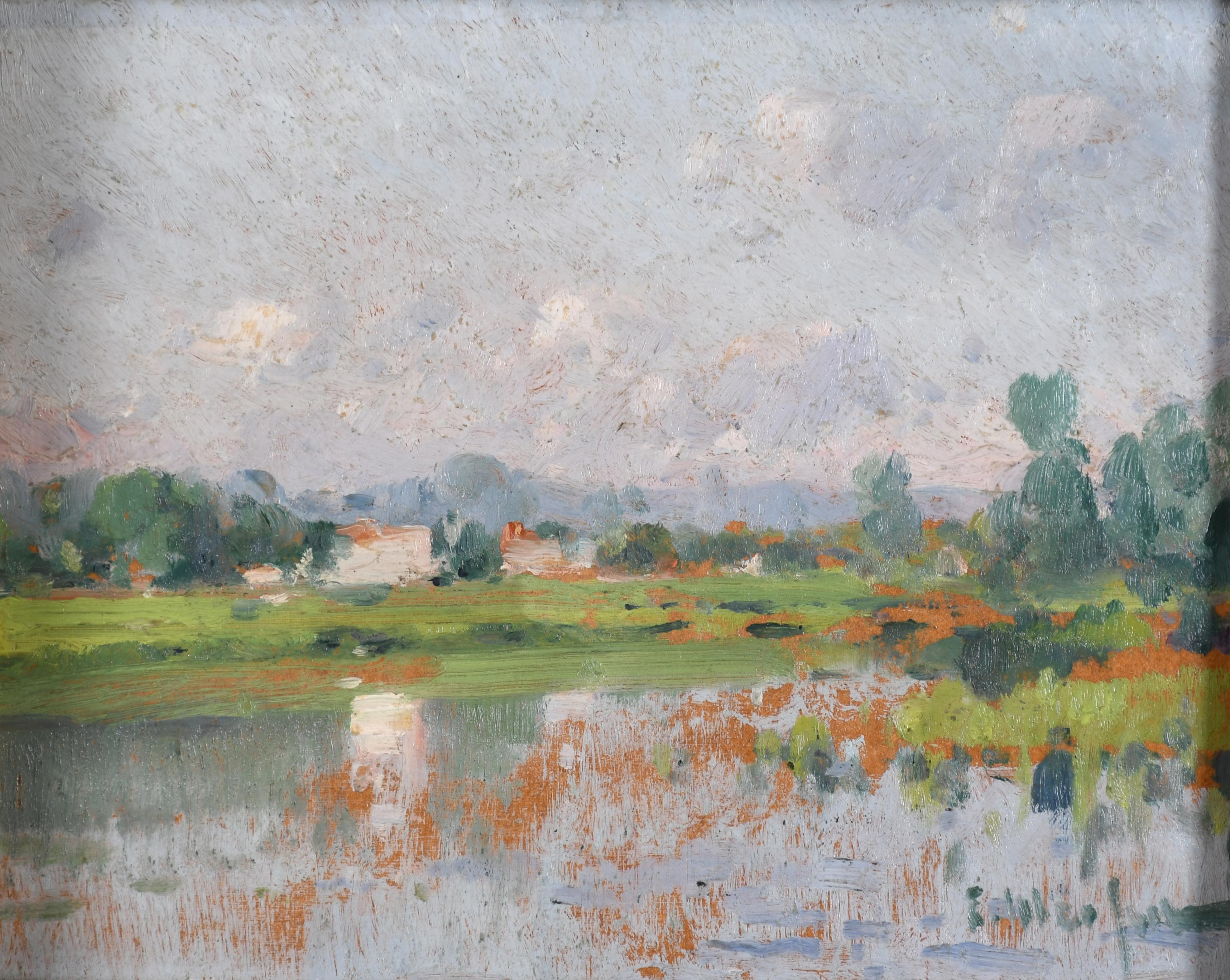 ELISEU MEIFRÉN ROIG (1859-1940). "PAISAJE FLUVIAL".