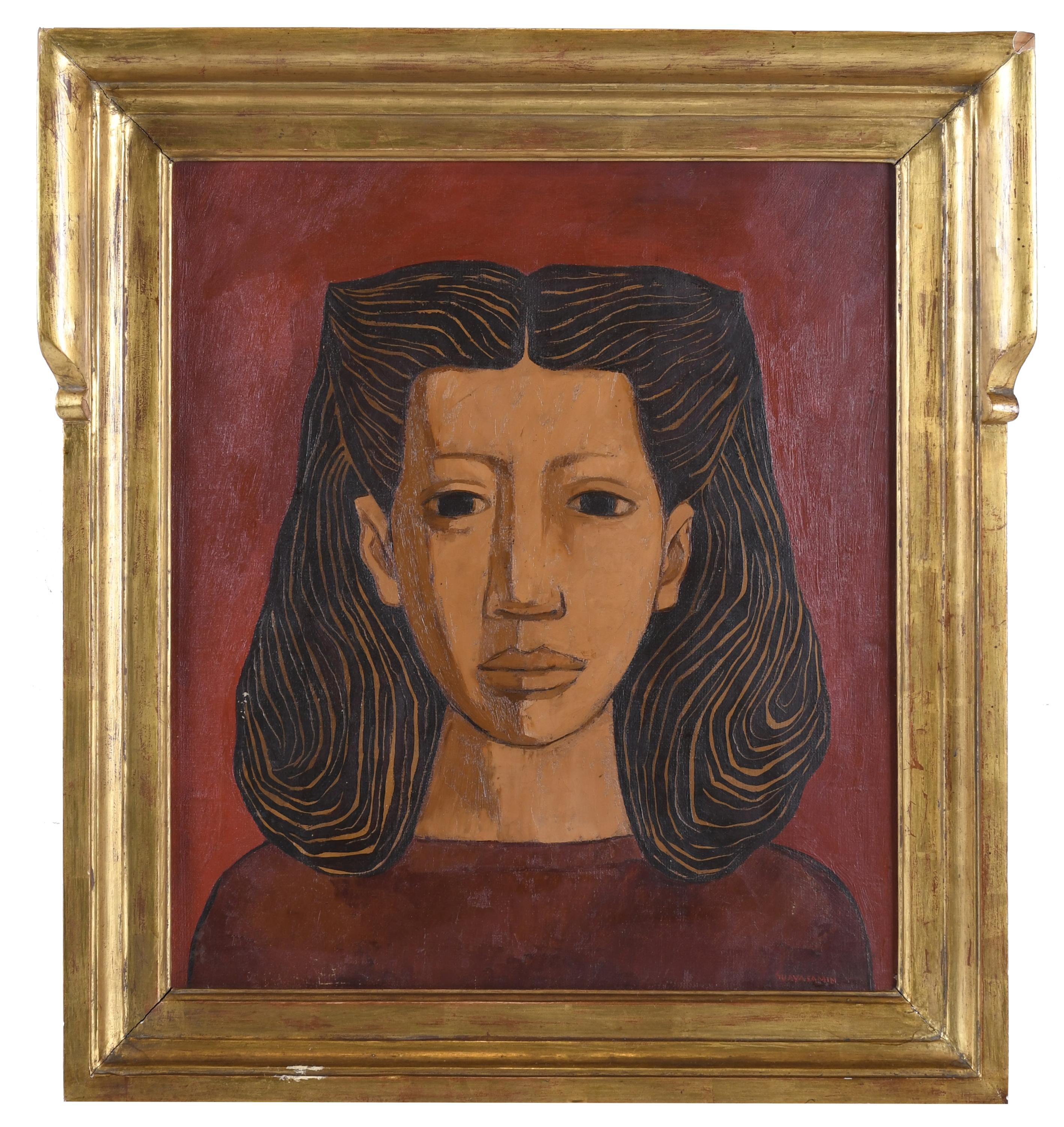 OSWALDO GUAYASAMIN (1919-1999). "GIRL&#39;S HEAD", 1950.