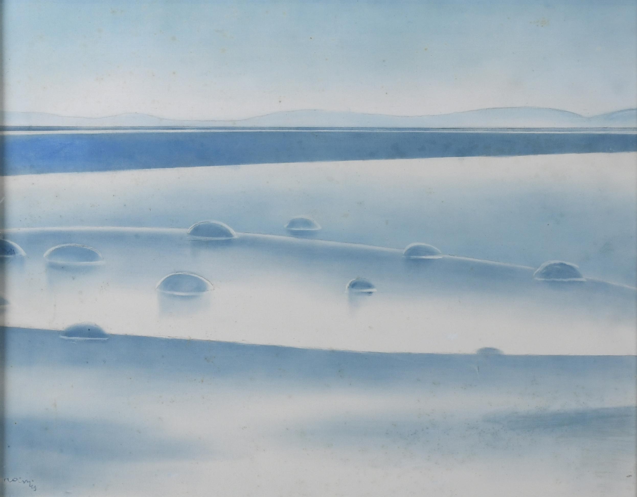 JULI RAMIS (1909-1990). "PAISAJE AZUL".