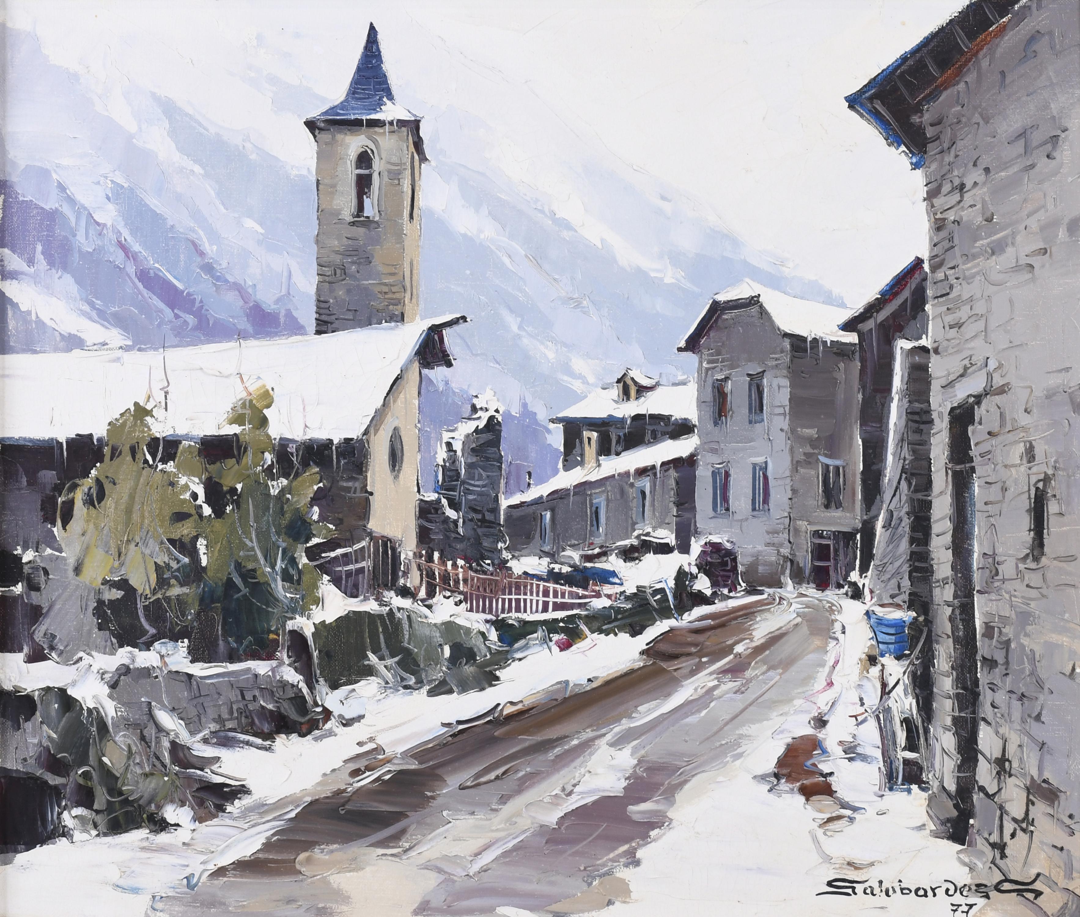 FRANCESC GALOBARDES (1930). "VISTA DE SISPONY (ANDORRA)", 1