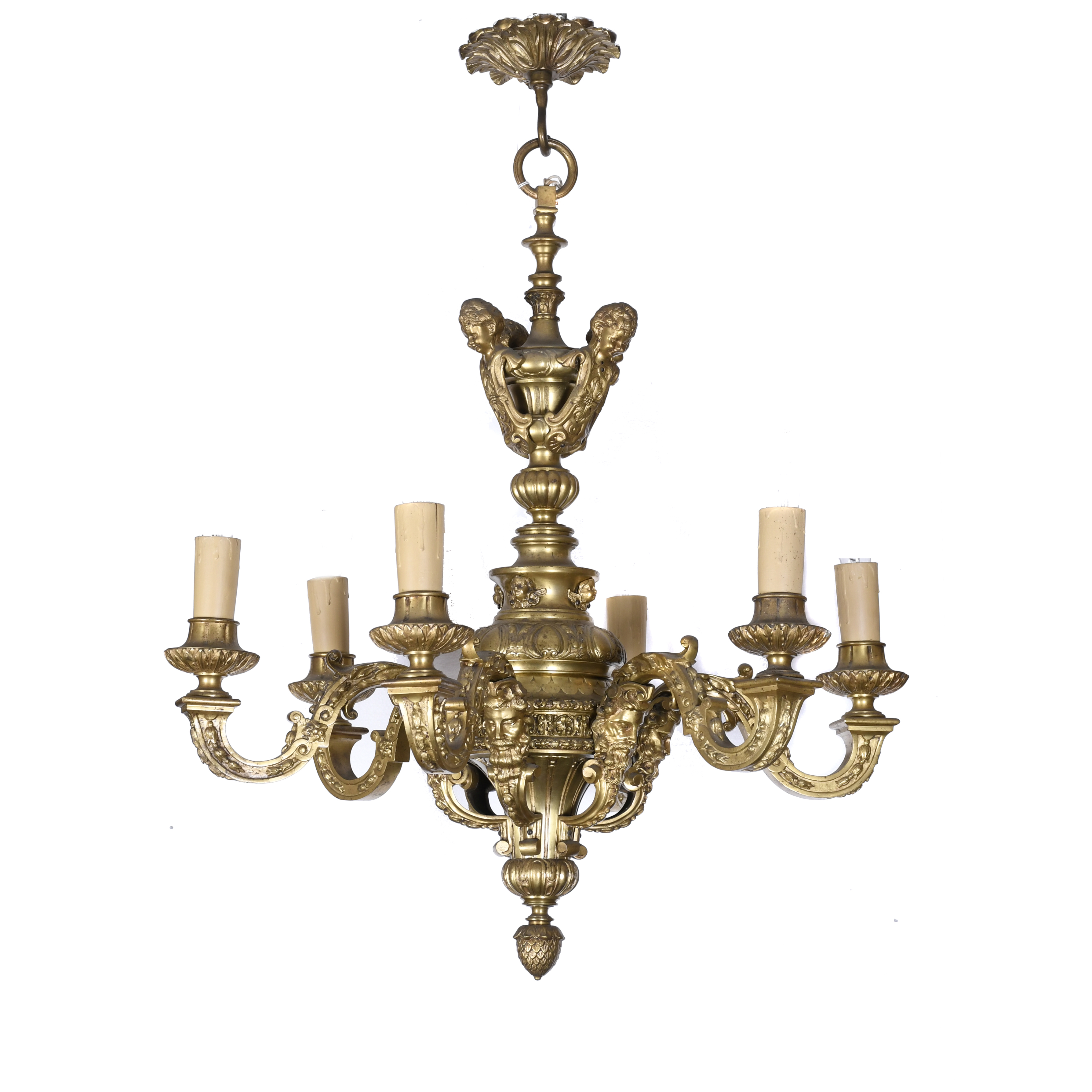 SPANISH CEILING LAMP, EARLY 20TH CENTURY.