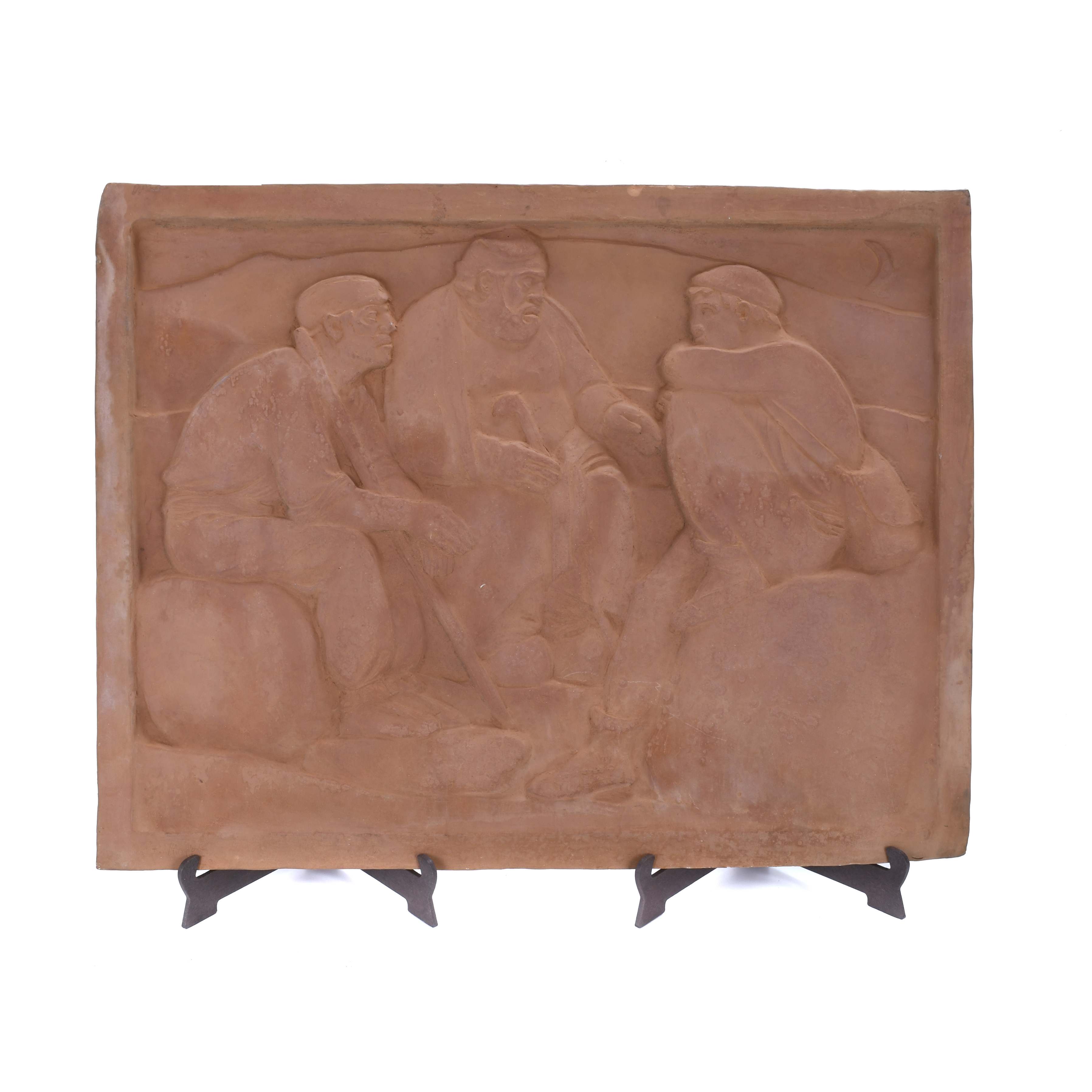 GUSTAVE VIOLET (1873-1952). "PASTORES A LA LUZ DE LA LUNA".