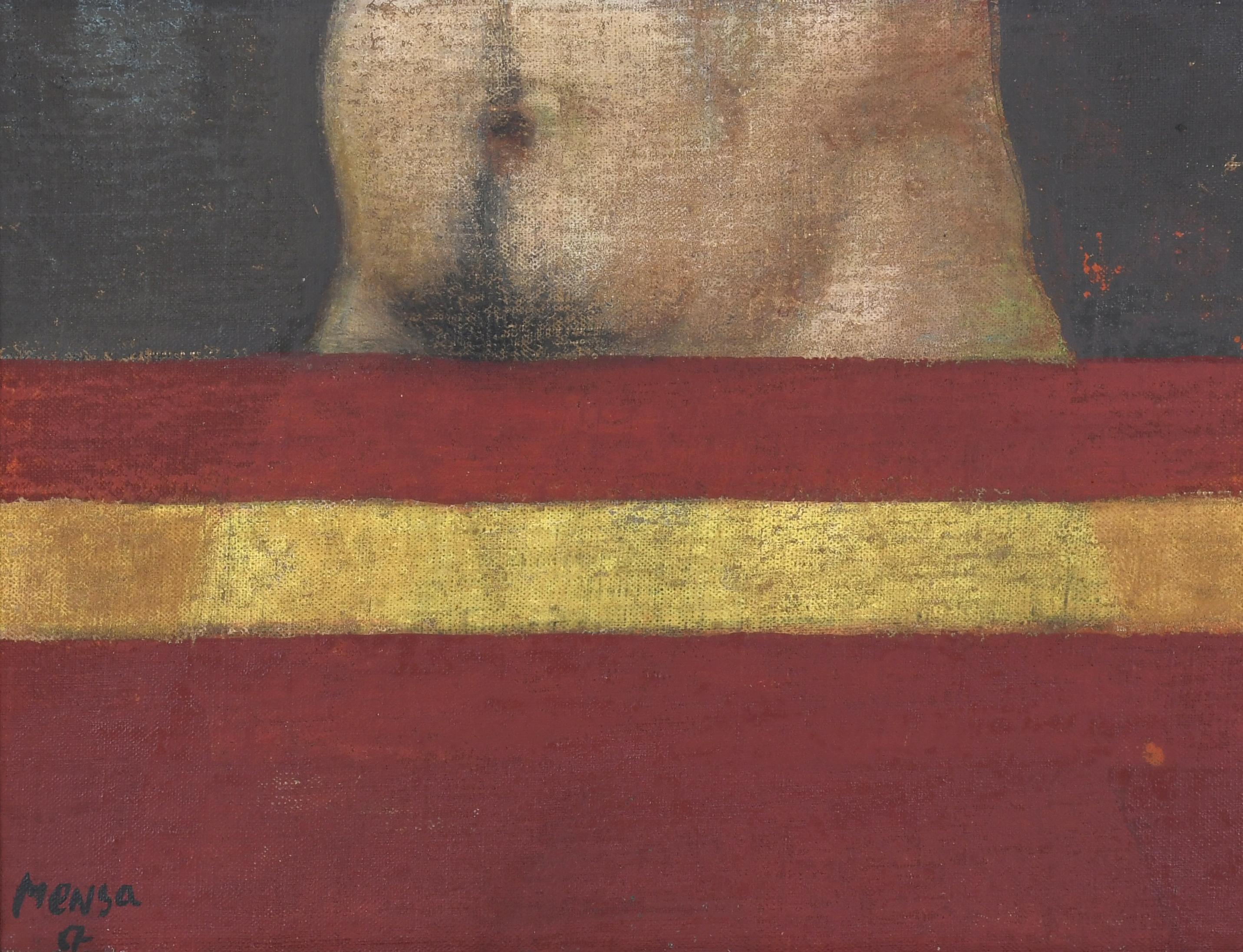 CARLOS MENSA (1936-1982). "TORSO CON BANDERA", 1967.