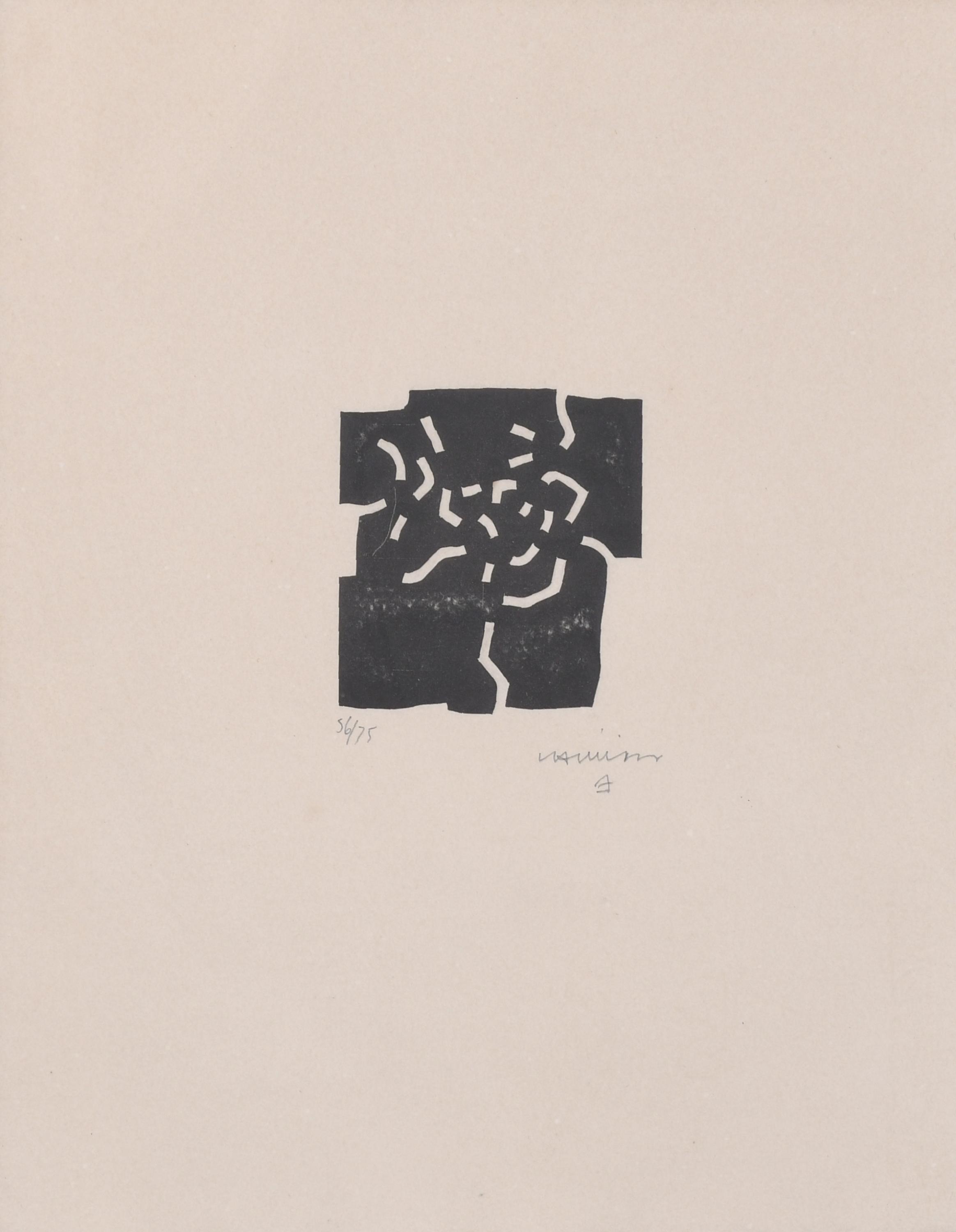 EDUARDO CHILLIDA (1924-2002) "BELTZA-TXIKI", 1969.