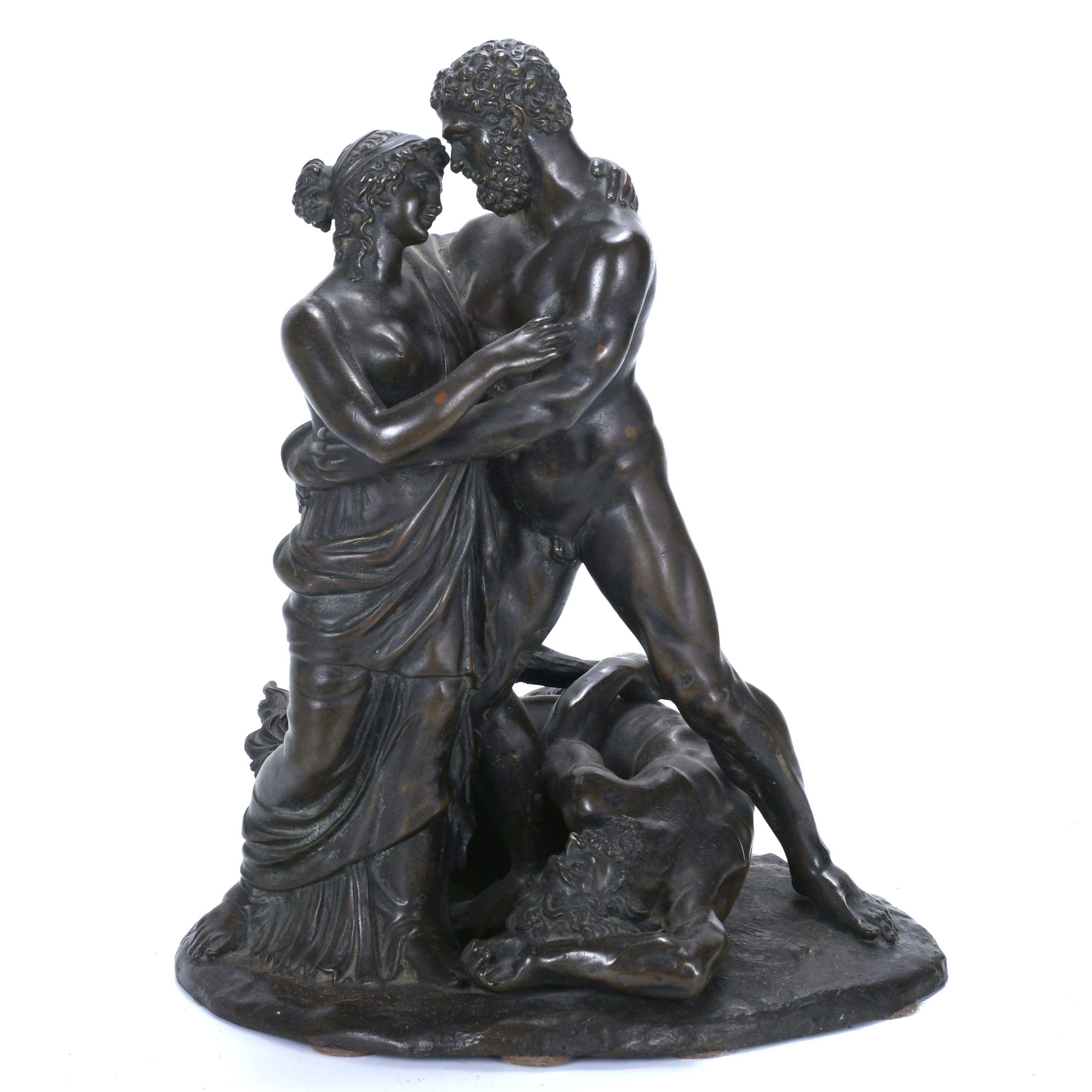 ITALIAN SCHOOL, MID 20TH CENTURY. "HERCULES AND DEYANIRA AF