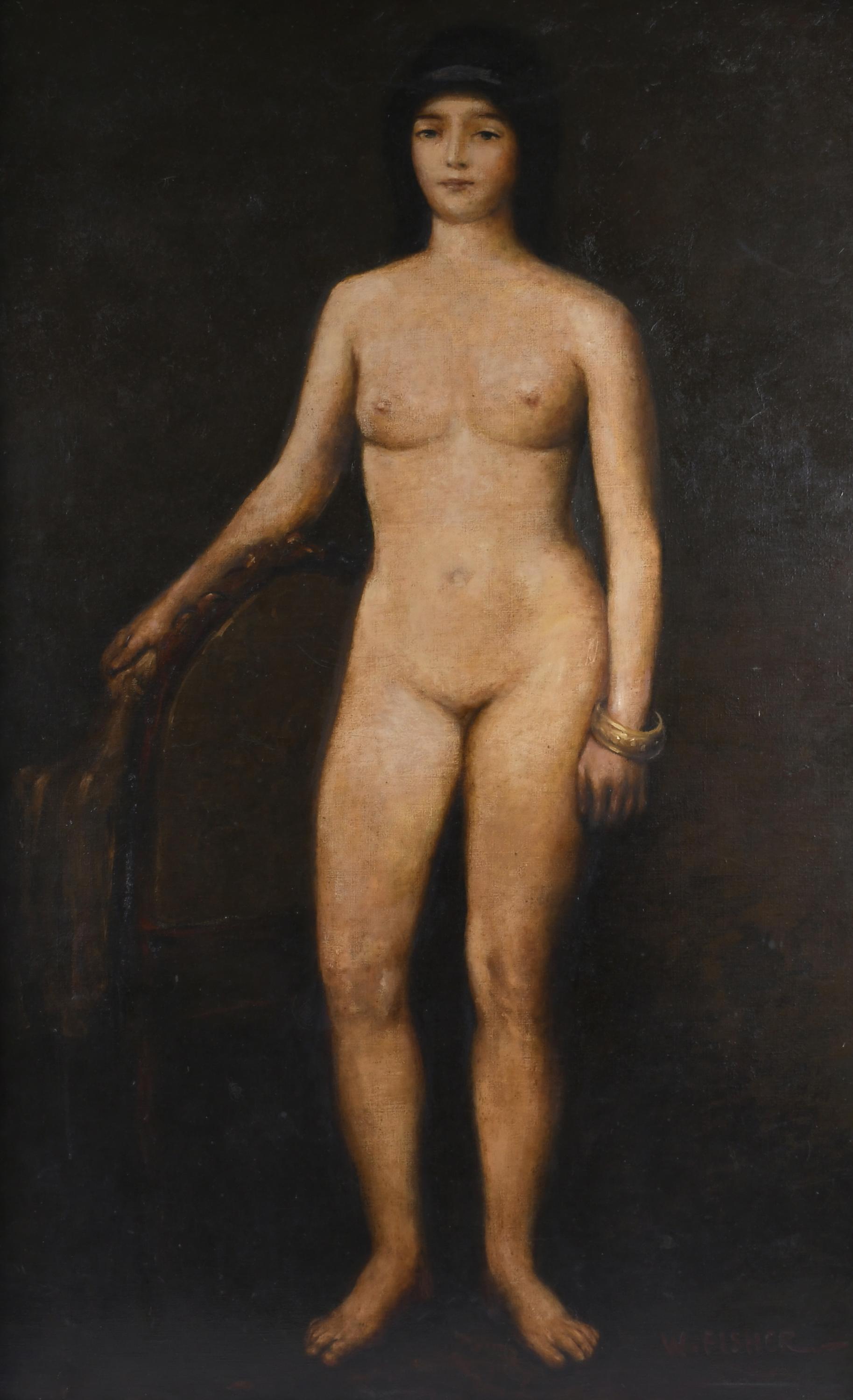 19TH CENTURY BRITISH SCHOOL. "FEMALE NUDE".
