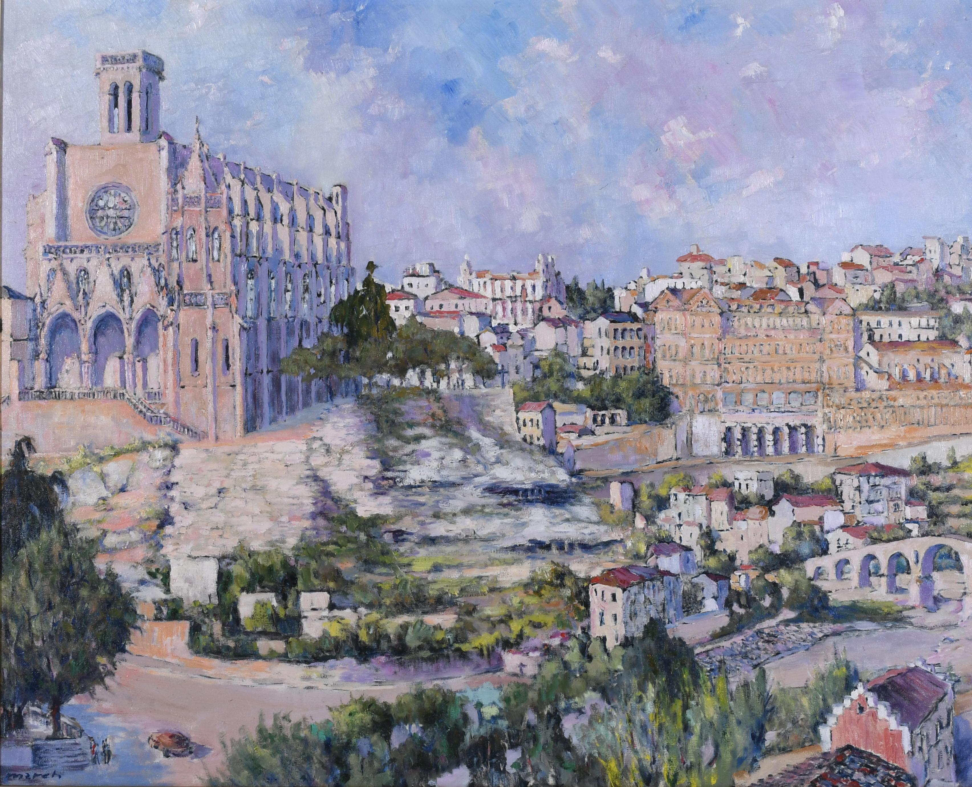 ANTONI MARCH SALAS (1923). "PANORÁMICA DE MANRESA", 1987.