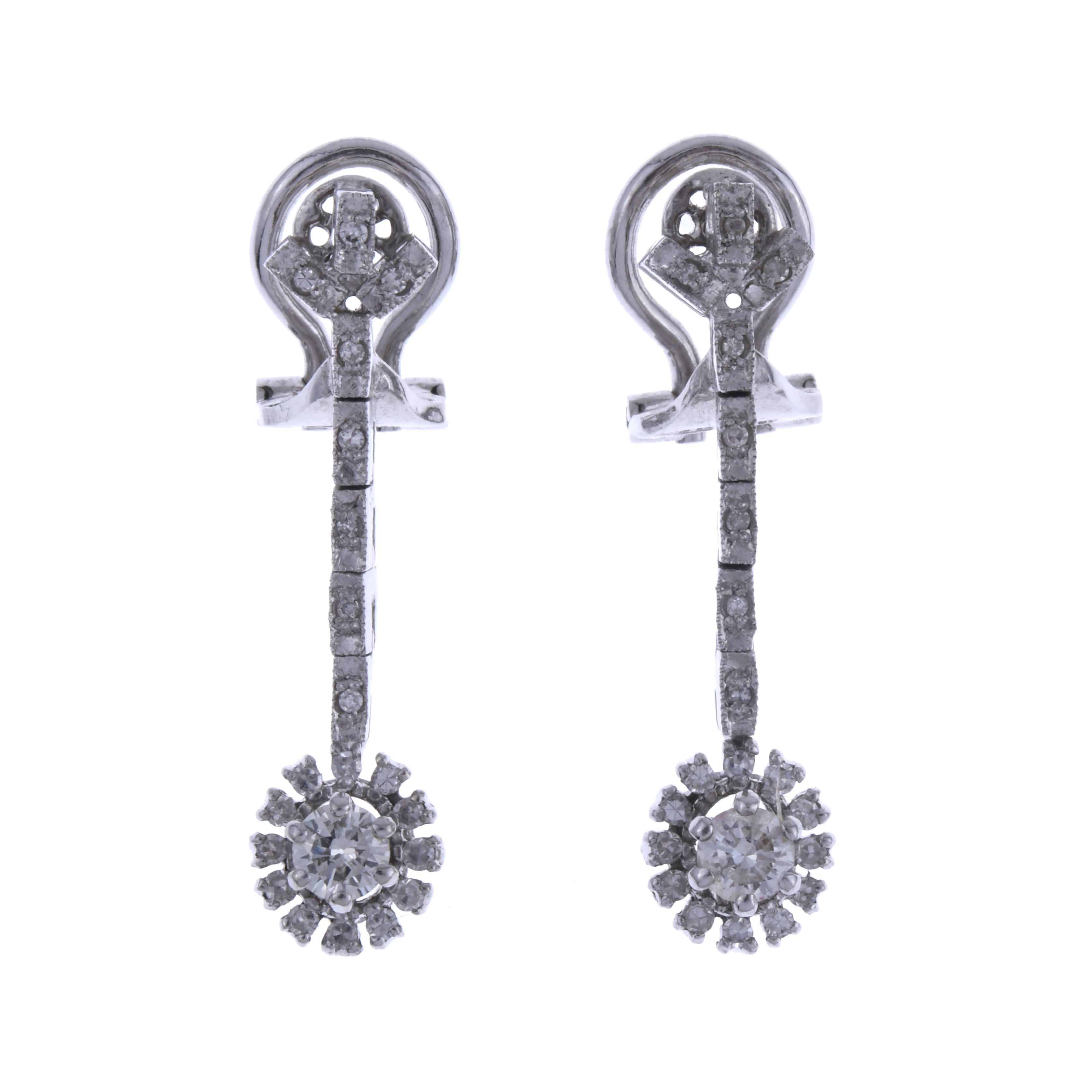 PENDIENTES LARGOS DE DIAMANTES.