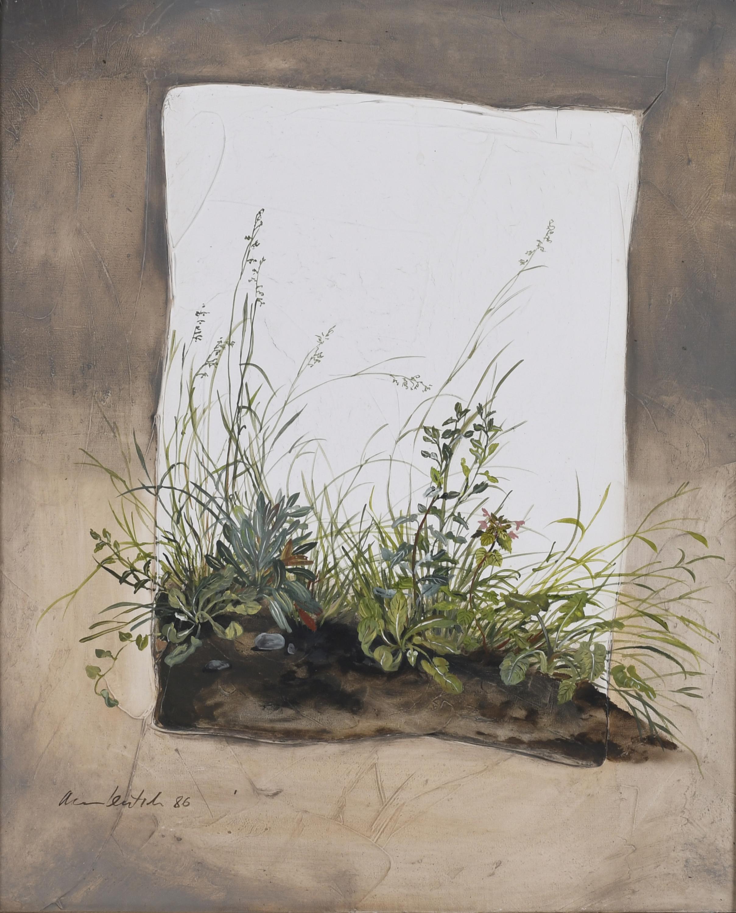 ANA LENTSCH (1943). "COMPOSICIÓN FLORAL", 1986. 