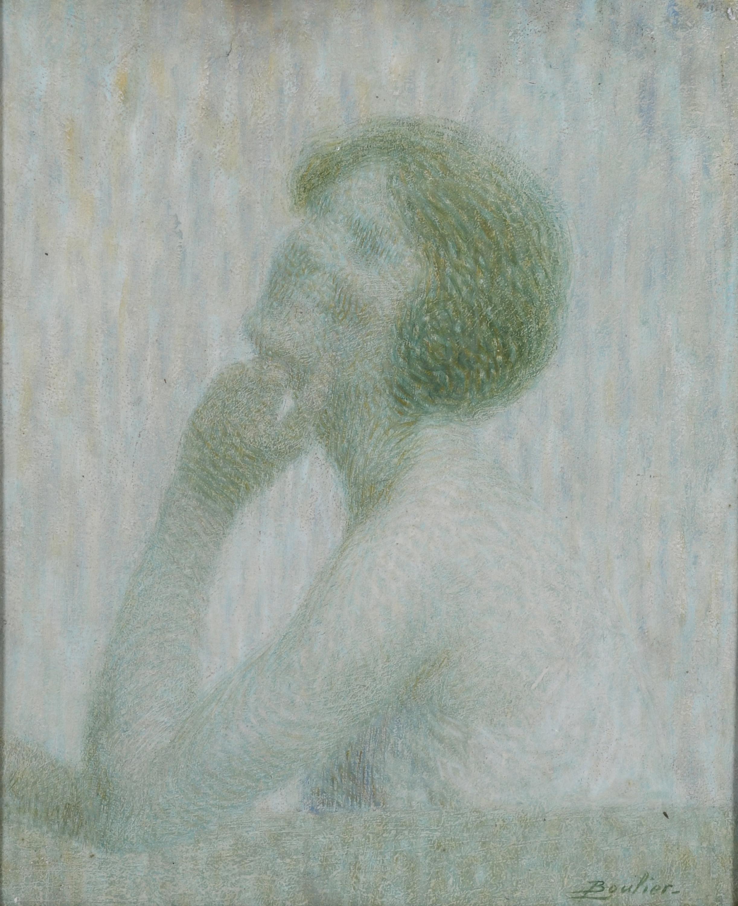 LUCIEN BOULIER (1882-1963). "SMILING GIRL".